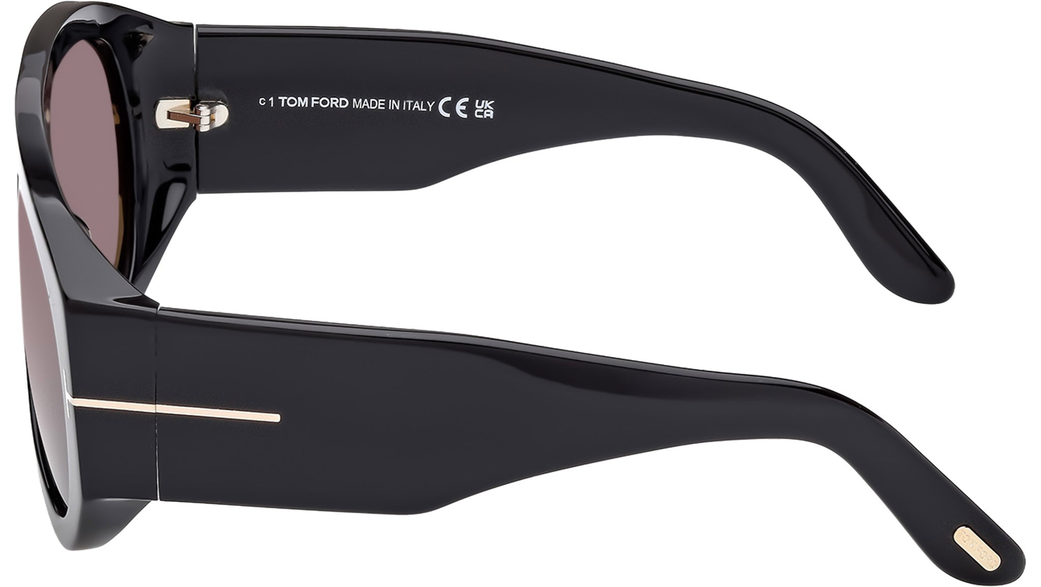Tom Ford Bronson FT1044 Sunglasses 01A Shiny Black - eye-oo.com