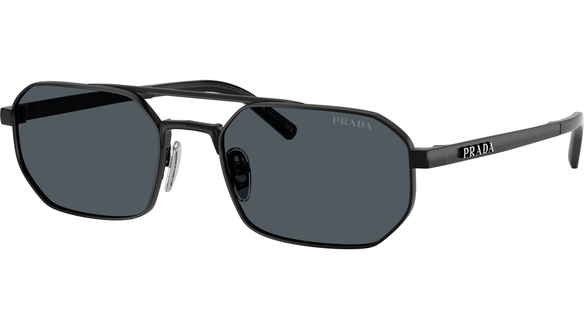PR D53S Prada Sunglasses 7AB70B Satin Black - eye-oo.com