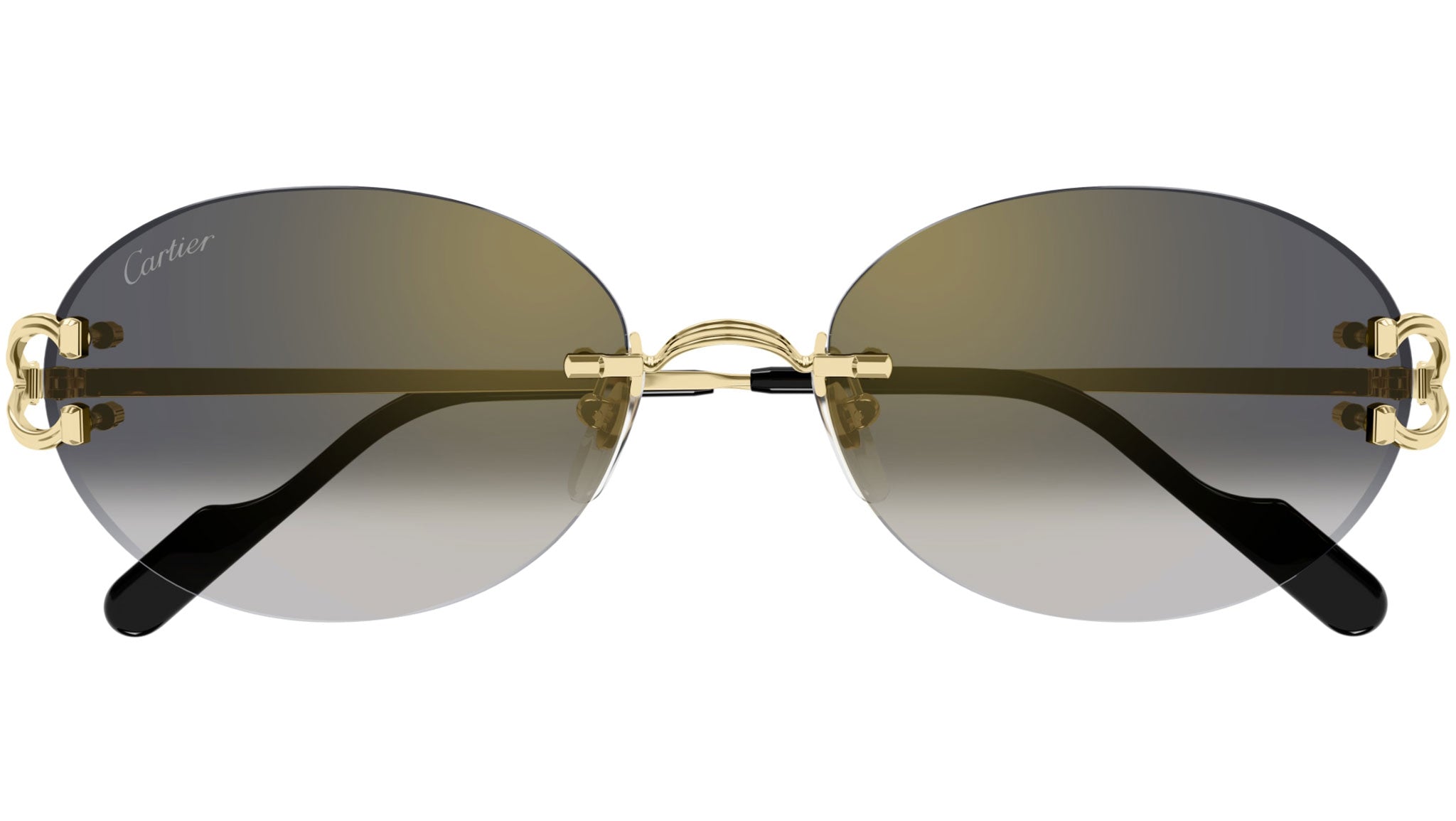 Cartier CT0551S 001 Sunglasses Shiny Gold Grey - eye-oo.com display picture 1