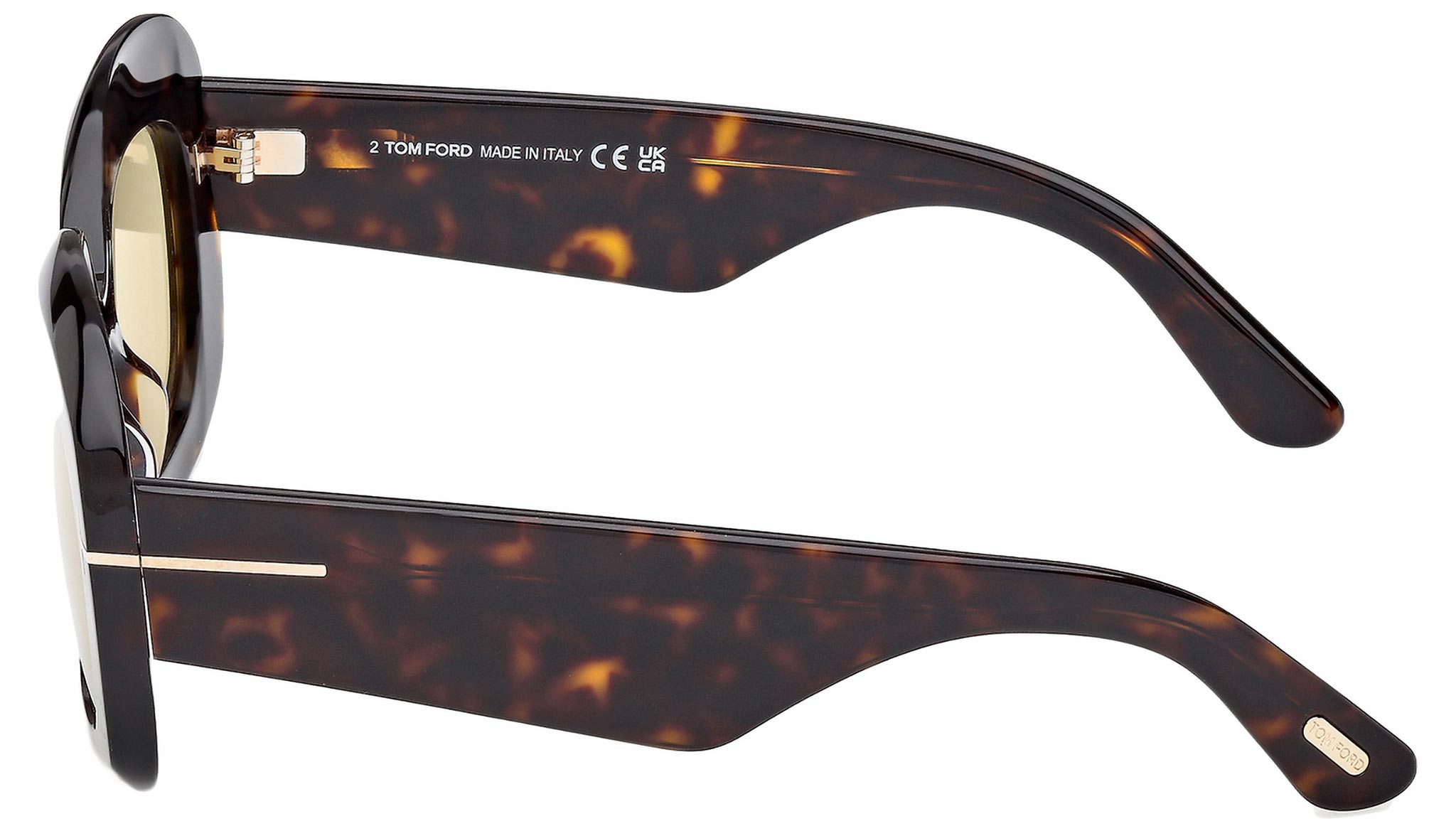 Tom Ford Carmen-02 Sunglasses FT1219 52E Dark Havana - eye 