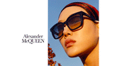 Woman wearing Alexander McQueen AW2020 sunglasses