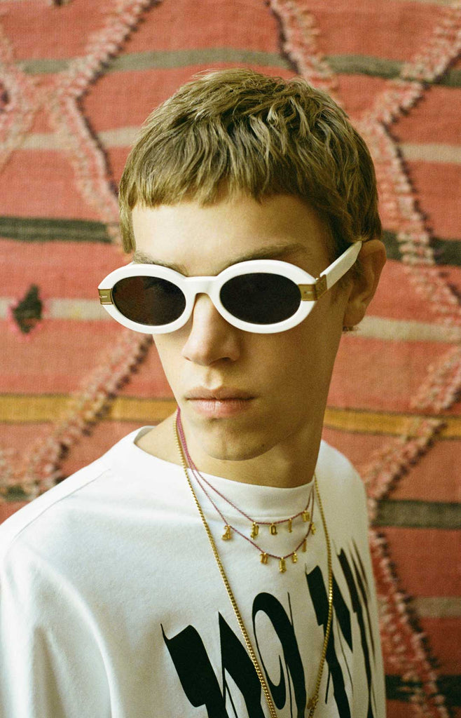 Palm Angels Eyewear Carmel シールドサングラス | ホワイト