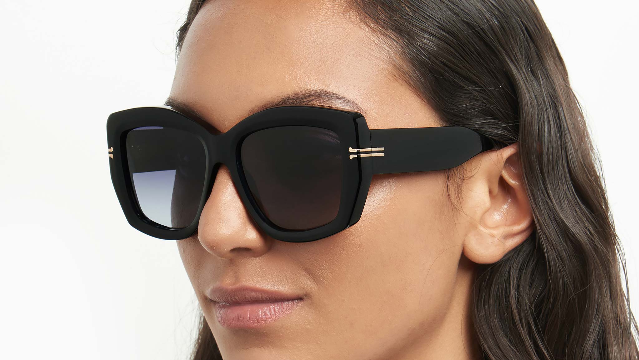 NEW MARC JACOBS SUNGLASSES BLACK WOMEN EYEWEAR MARC JACOBS MJ 1062/S 07C5 9O Marc Jacobs MJ 1062/S 7C5 Sunglasses Black Crystal - eye-oo.com main image 4