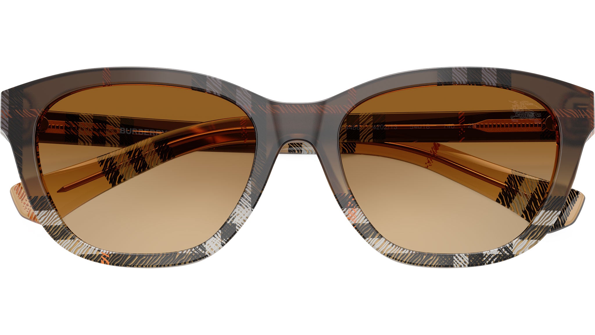 Burberry BE4486 Sunglasses 420213 Check Gradient Sand - eye  display picture 1