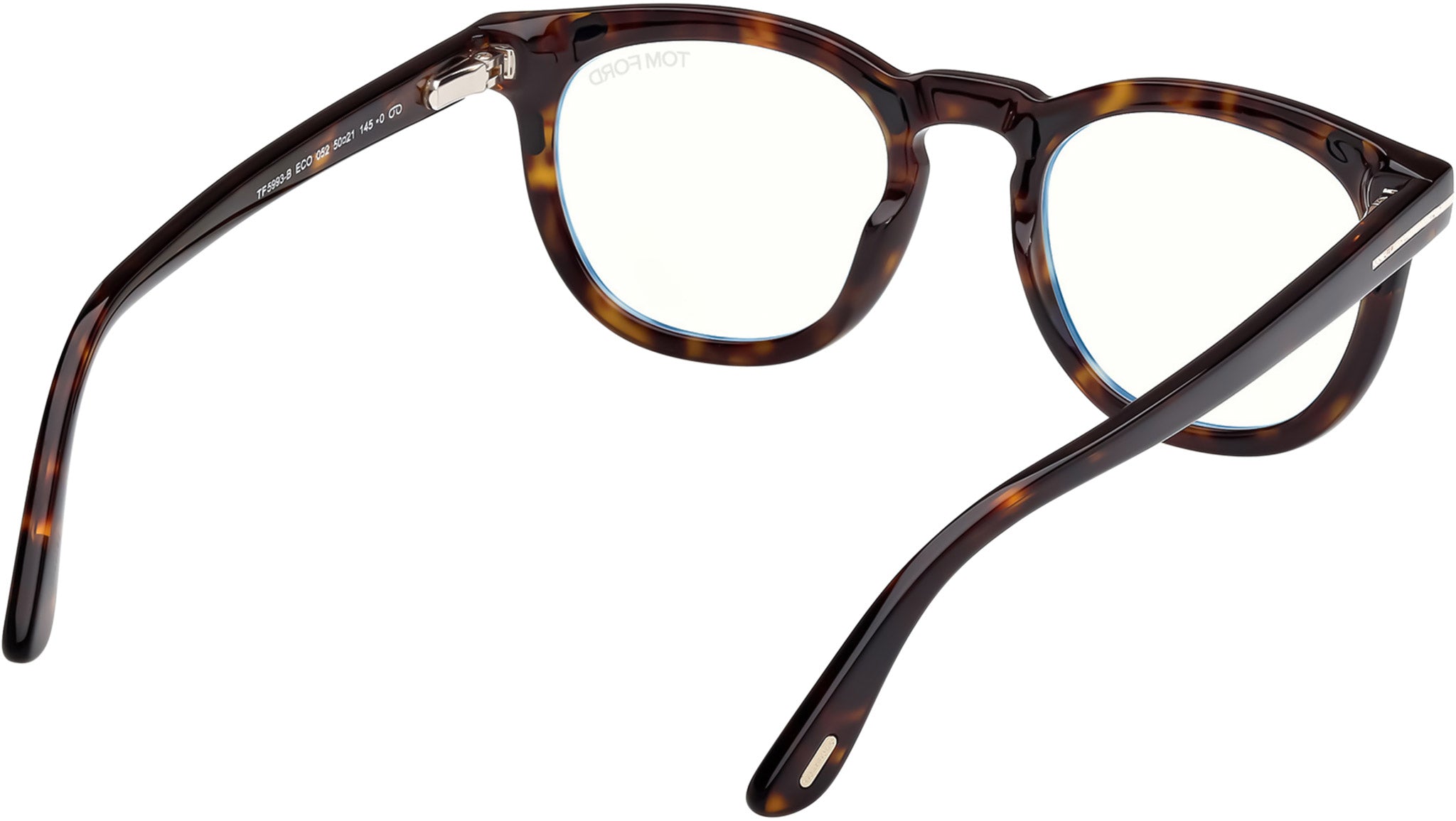 Tom Ford FT5993-B Clip-on Glasses 052 Dark Havana - eye-oo.com