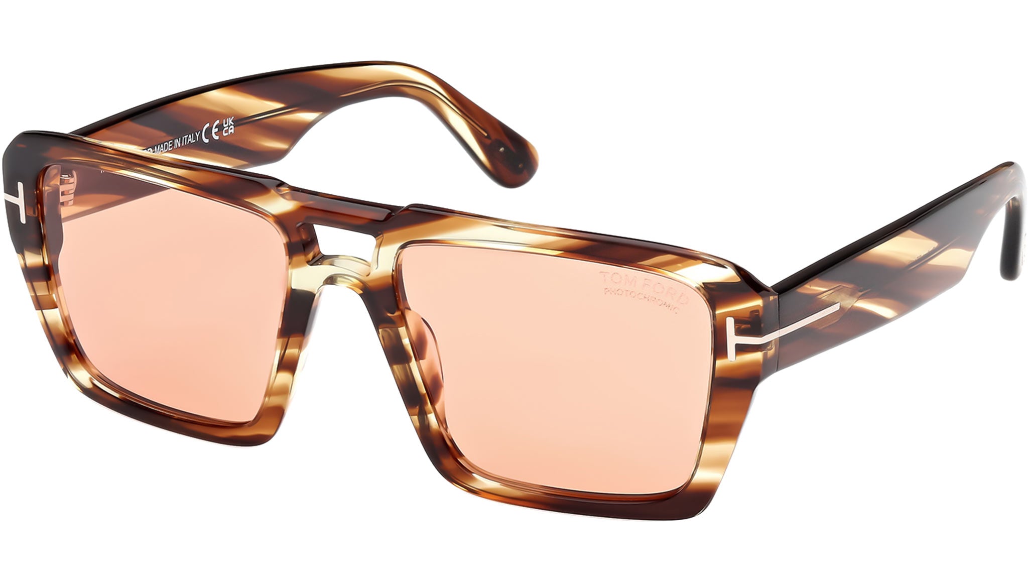Tom Ford Redford Sunglasses FT1153 55E Coloured Havana - eye-oo.com