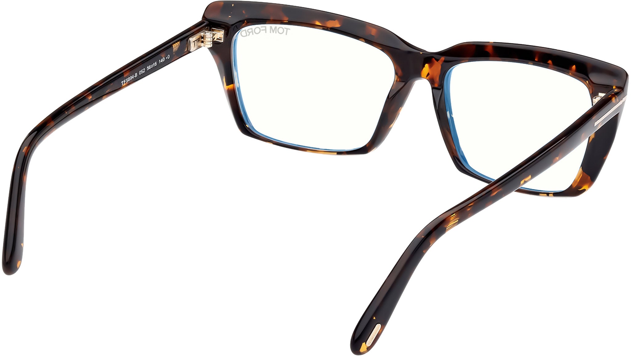 Tom Ford FT5894-B Optical Frame 052 Dark Havana - eye-oo.com display picture 3