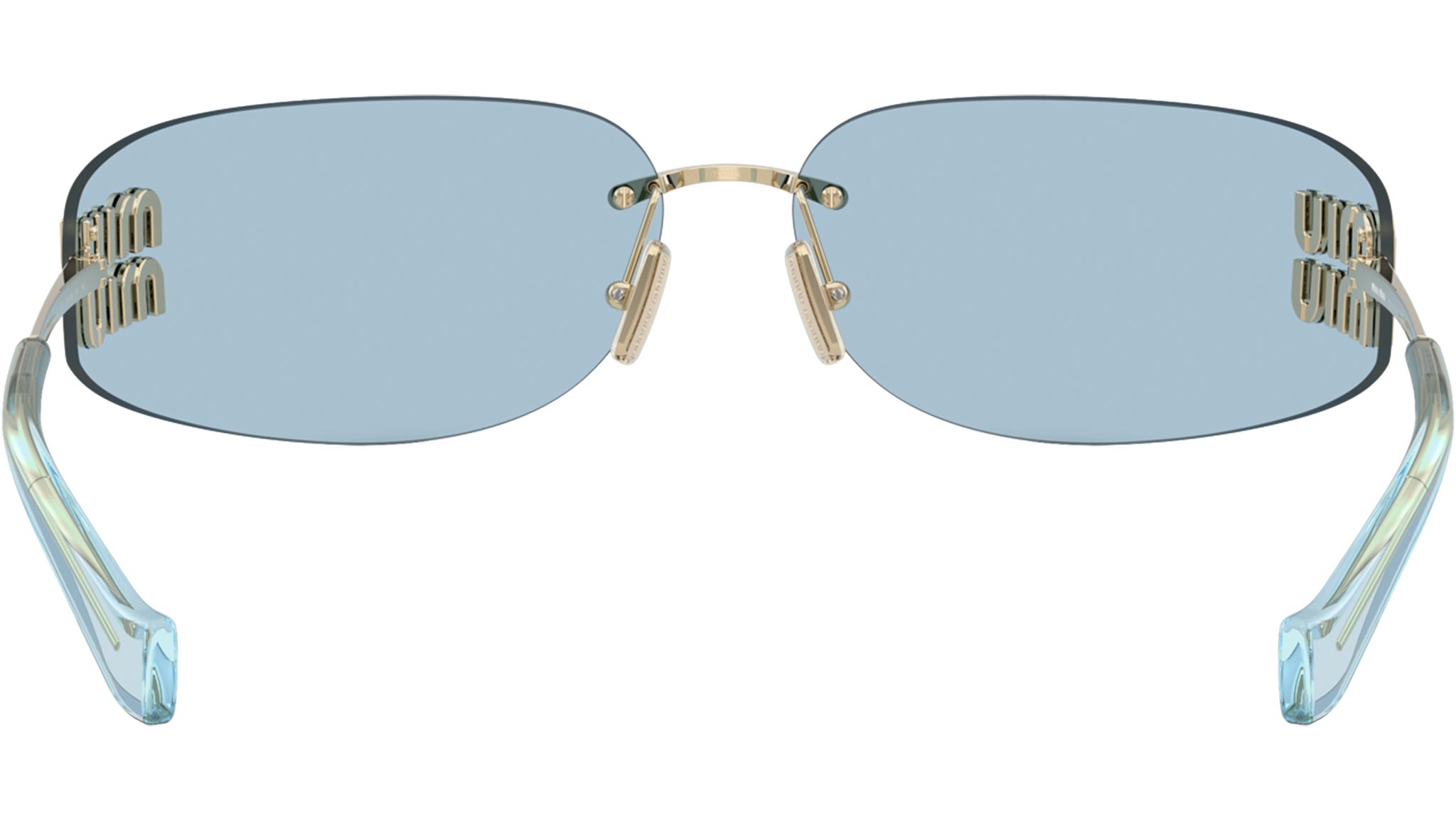 MU A51S Miu Miu Sunglasses ZVN10P Pale Gold - eye-oo.com