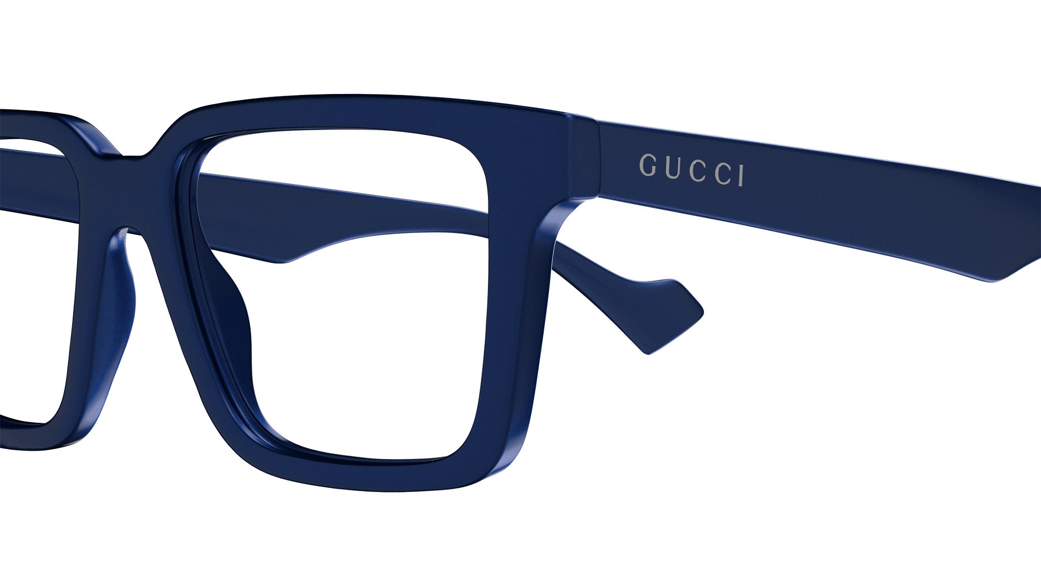 Gucci GG1729O Blue Rectangular Glasses - eye-oo.com