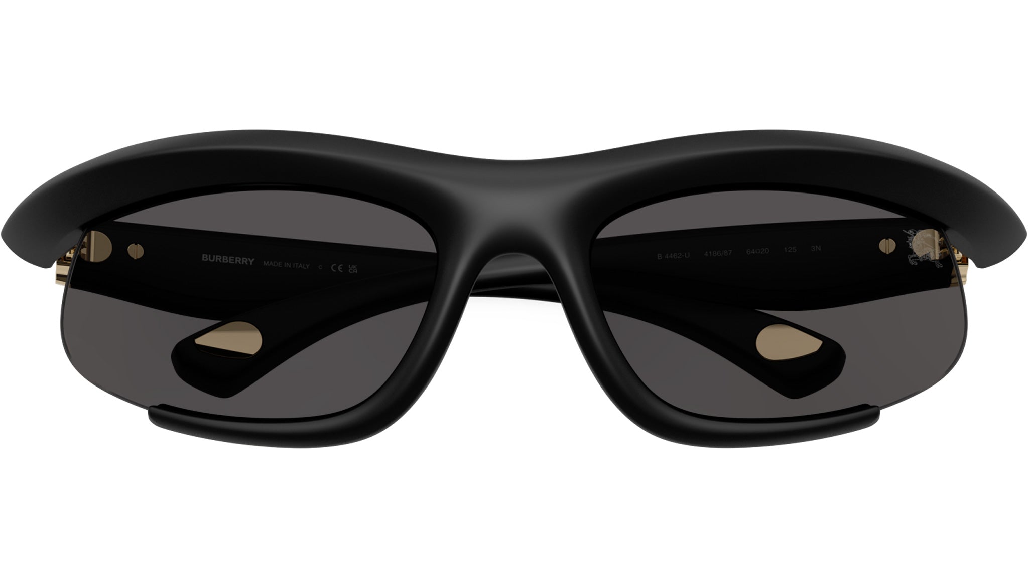 Burberry BE4462 Sunglasses 418687 Rubber Black - eye-oo.com