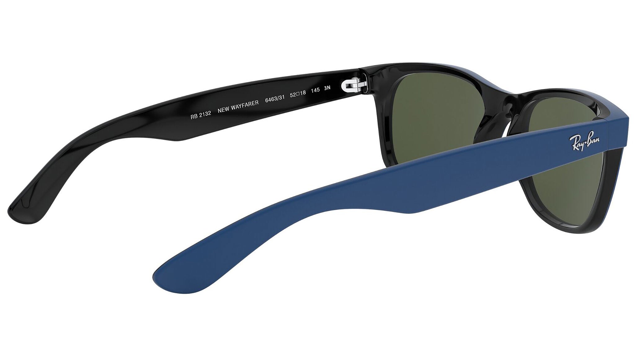 Ray-Ban New Wayfarer RB2132 646331 Blue Sunglasses - eye-oo.com