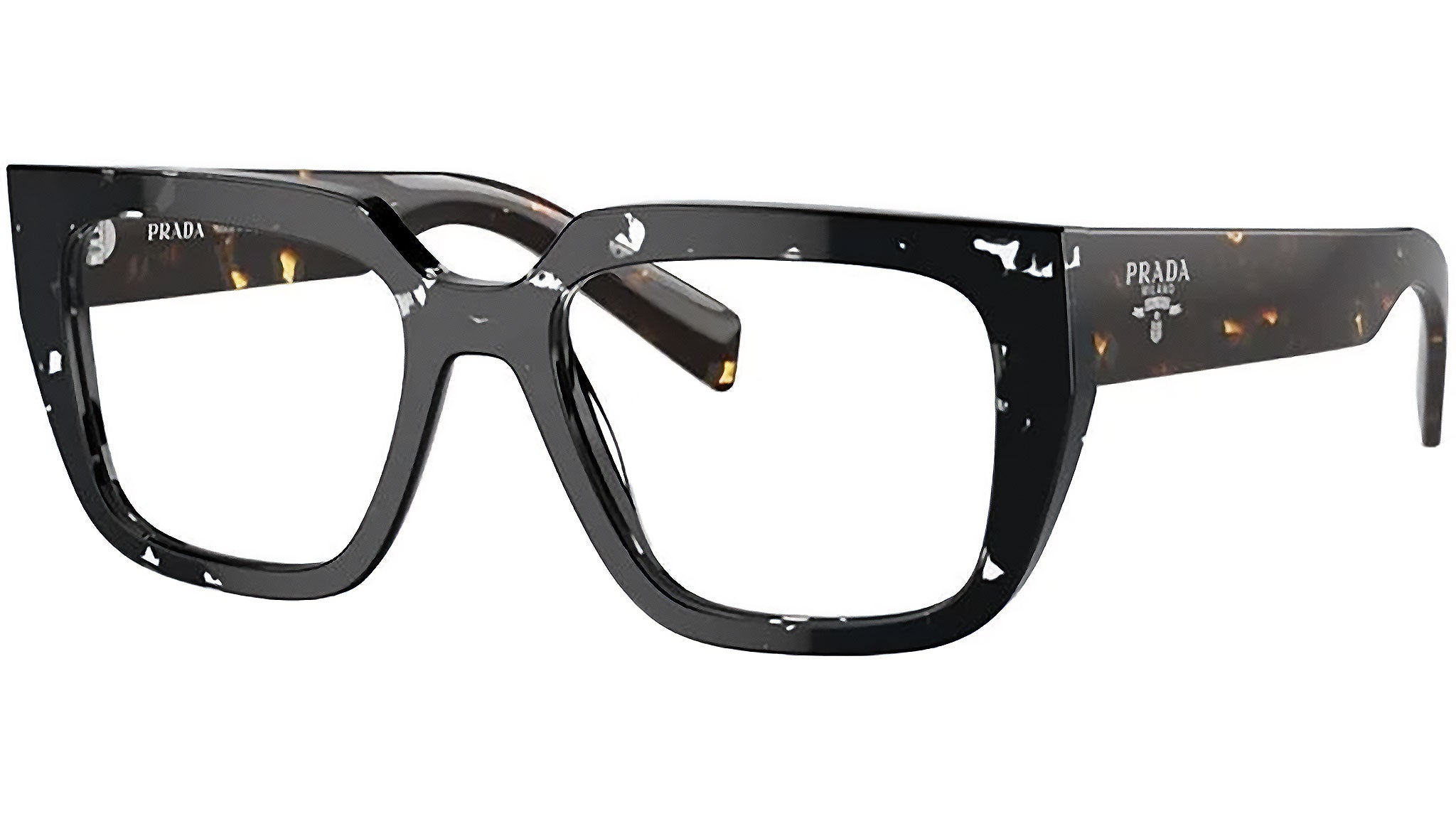 Prada PR A03V Eyeglasses 15O1O1 Black - eye-oo.com