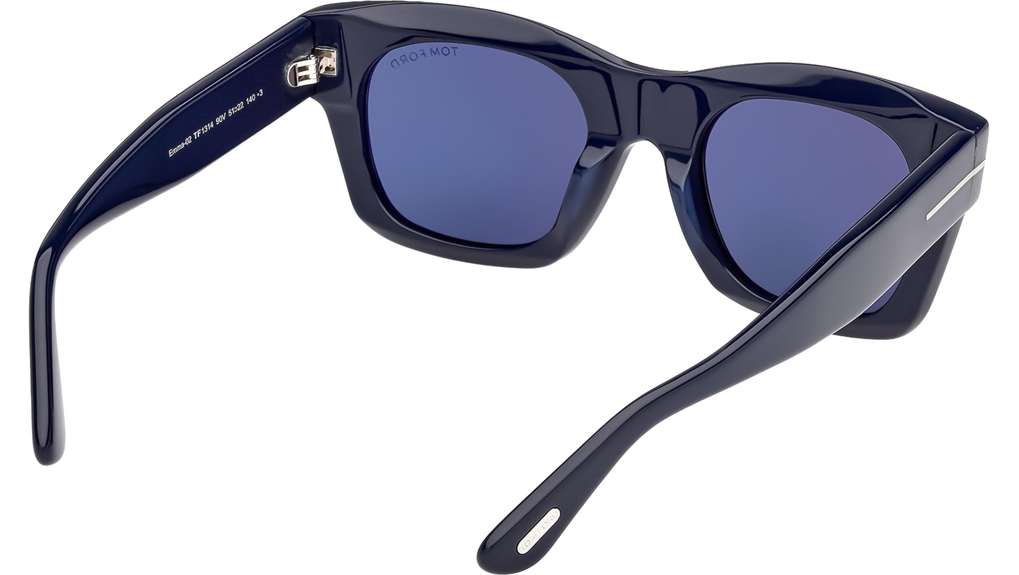Tom Ford Emma-02 Sunglasses FT1314 90V Shiny Blue - eye-oo.com