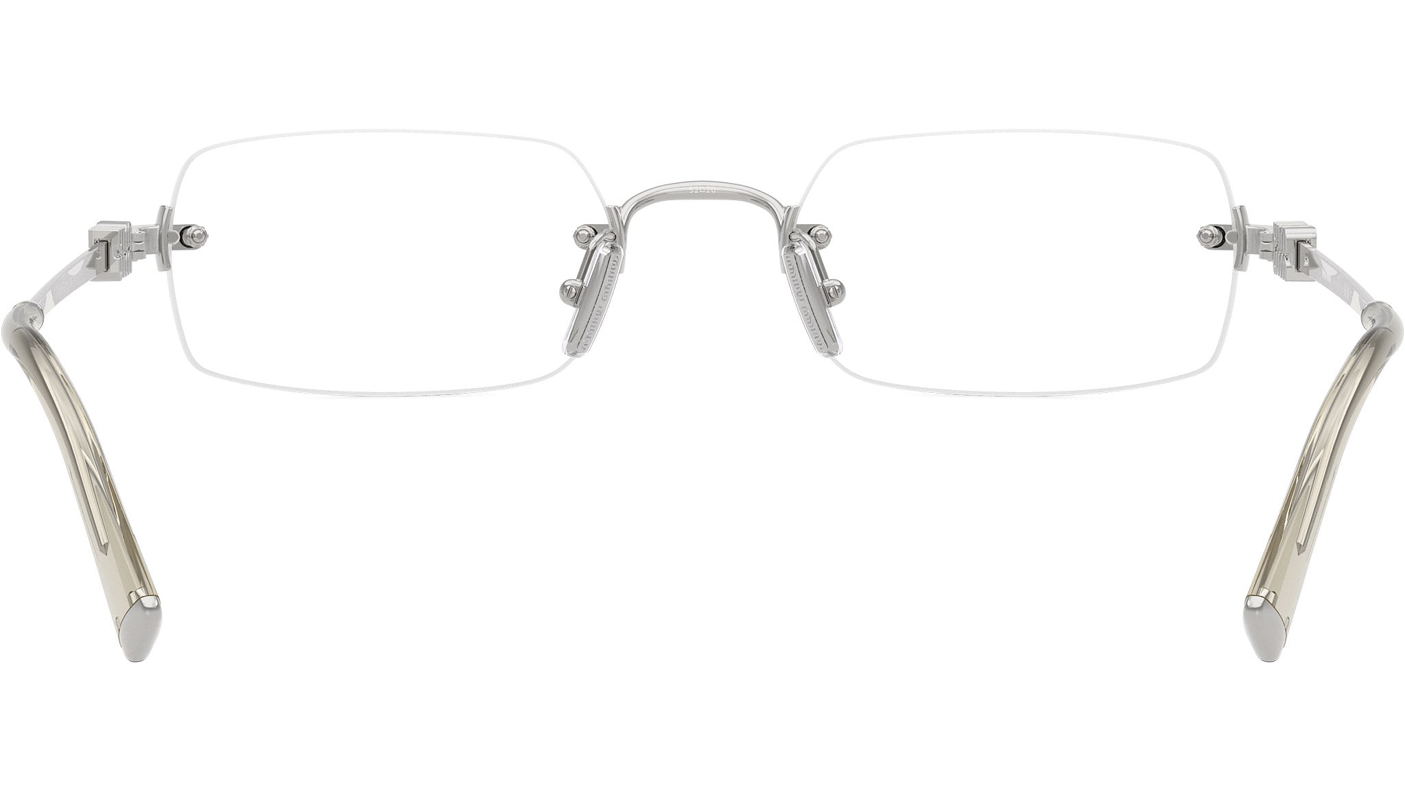 Miu Miu MU50YV Glasses 1BC1O1 Silver - eye-oo.com display picture 3