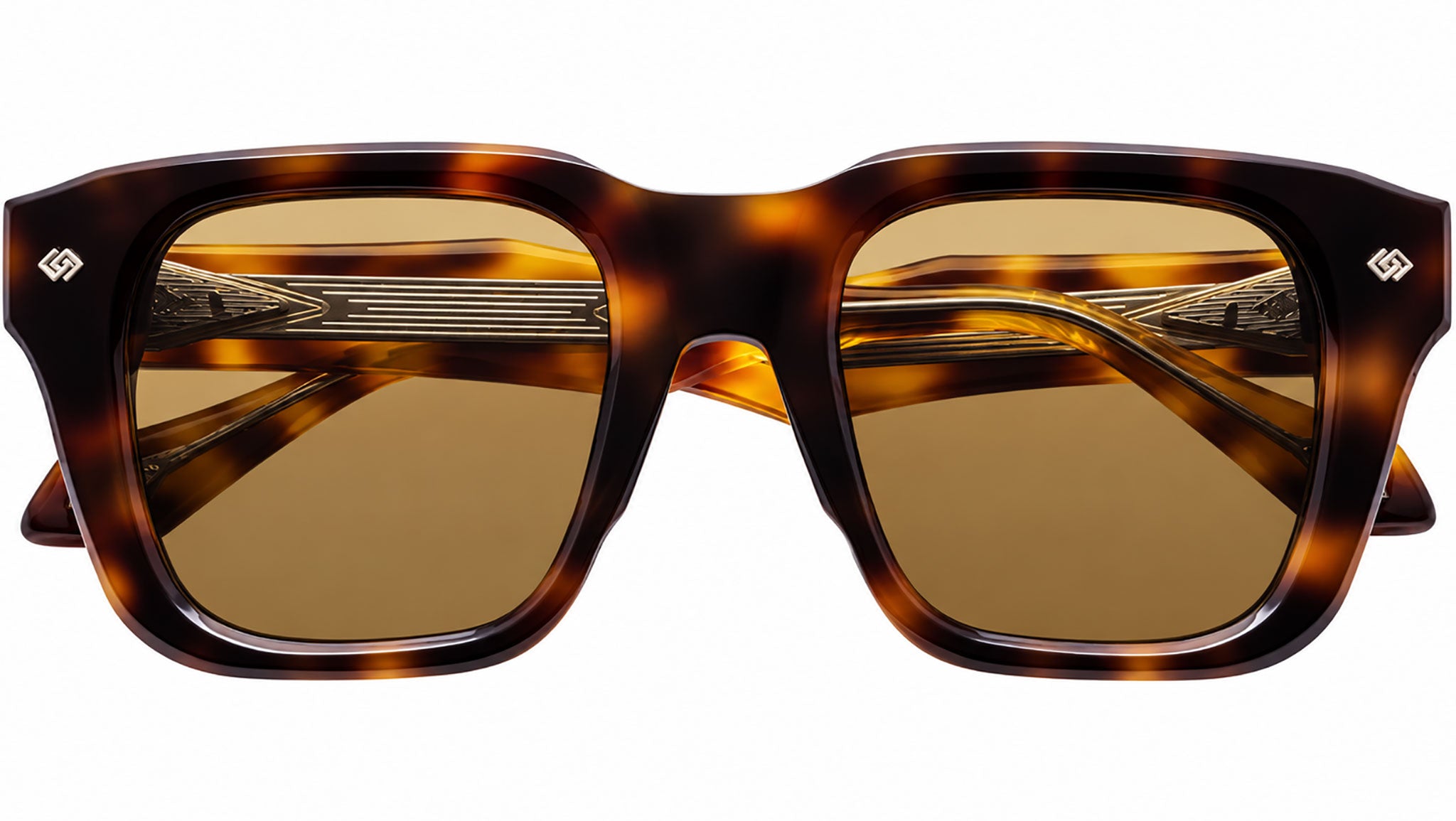 Daizo Kimihiko Havana Classic Sunglasses DAZA-S00 H1 48 - eye-oo.com
