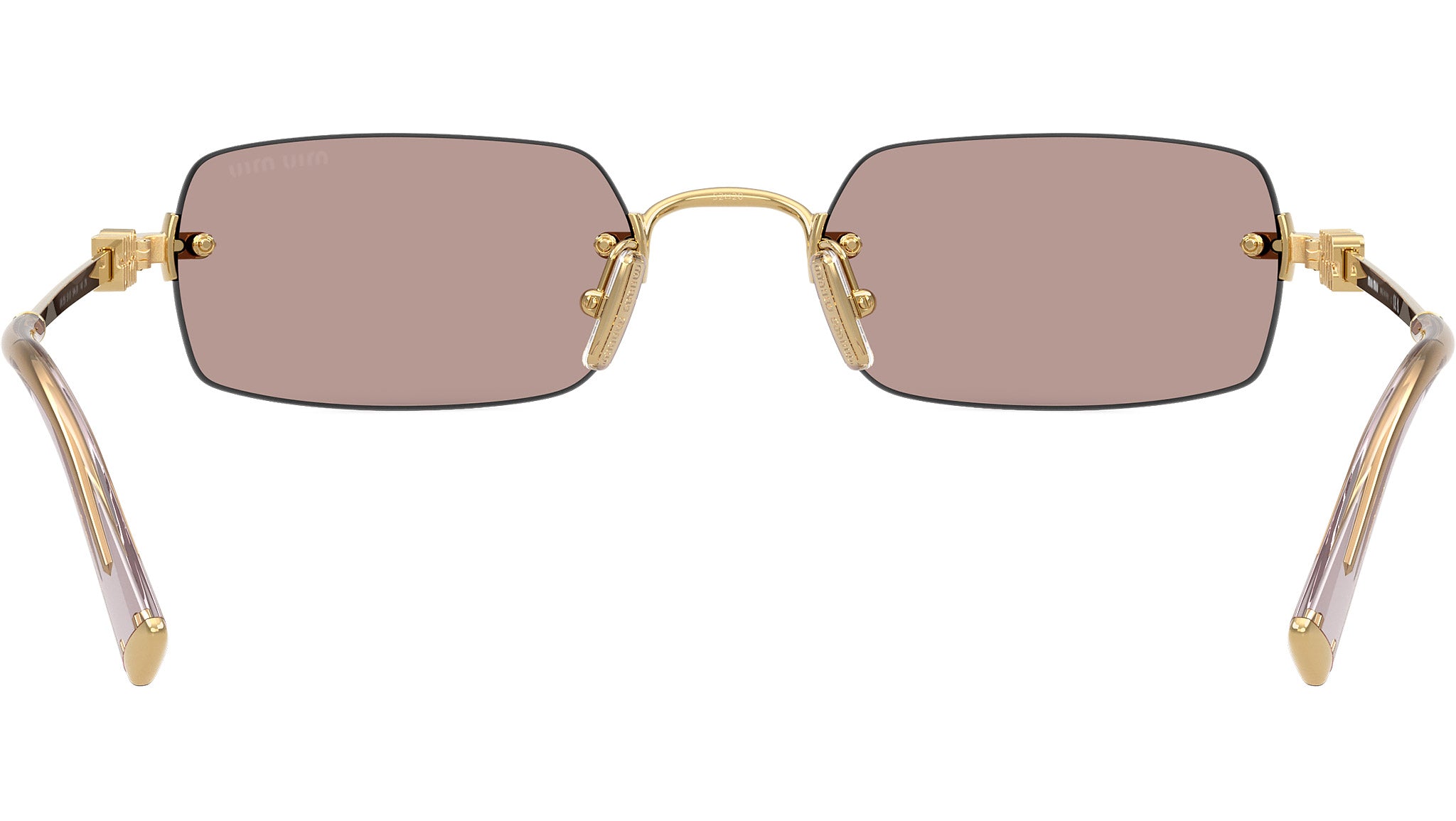 Miu Miu MUB50S Sunglasses 5AK20I Gold - eye-oo.com