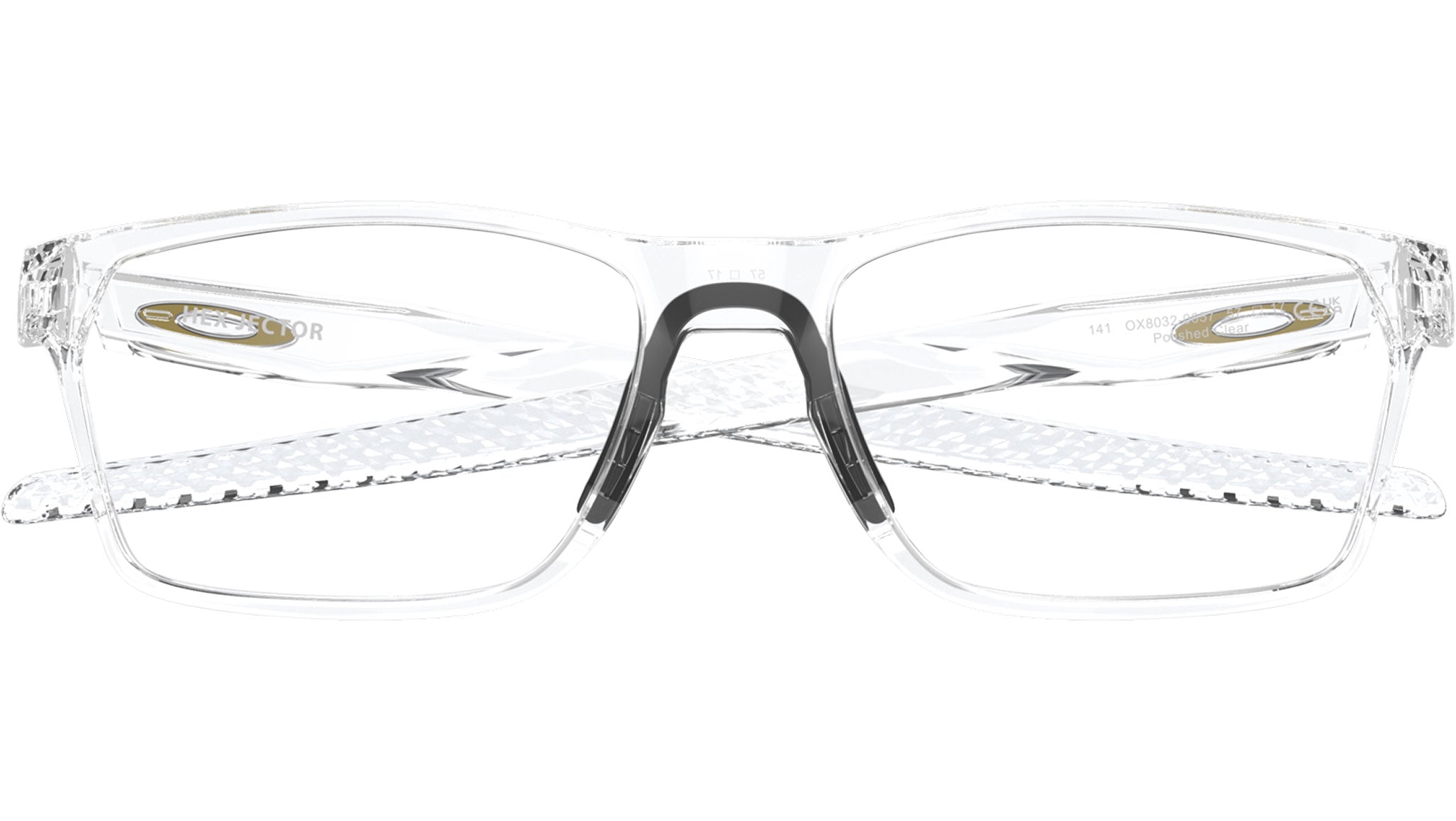 Oakley Hex Jector OX8032 803206 Optical Frame Polished Clear - eye