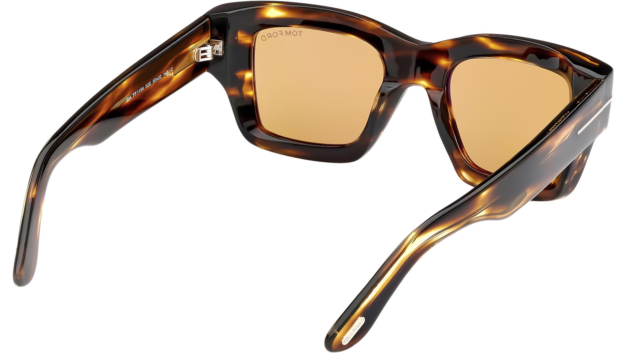 Tom Ford Ilias Sunglasses FT1154 52E Striped Havana - eye-oo.com