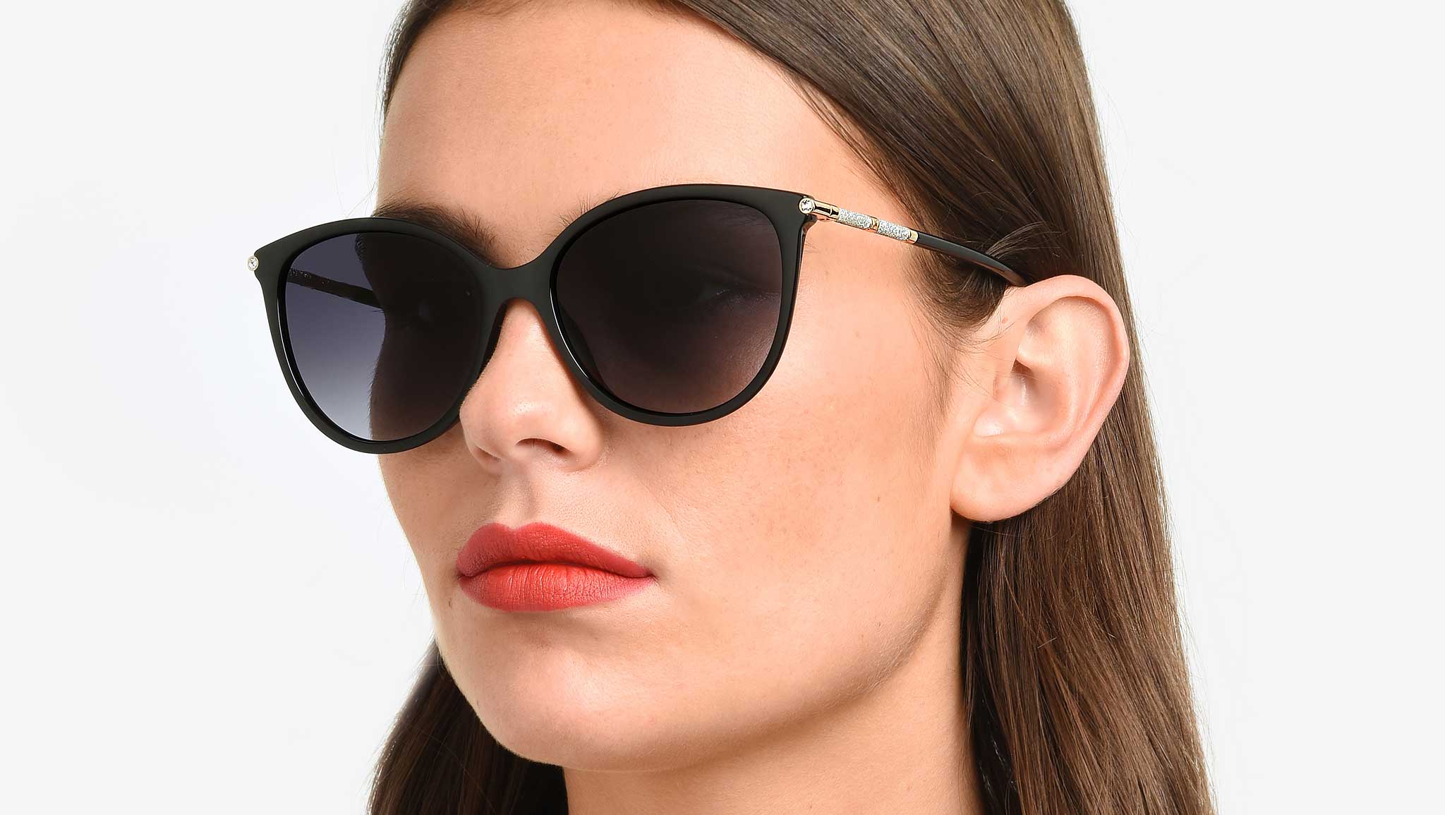 Carolina Herrera 52mm Cat Eye Sunglasses CH Carolina Herrera SHE748 SHE/748 700F Black Fashion Square  main image 3