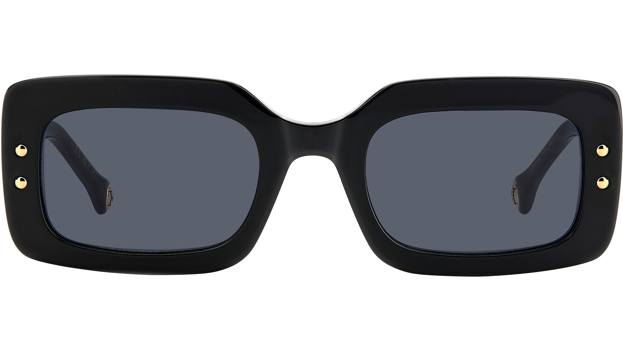Carolina Herrera HER 0187/S 80S Sunglasses Black White - eye-oo.com