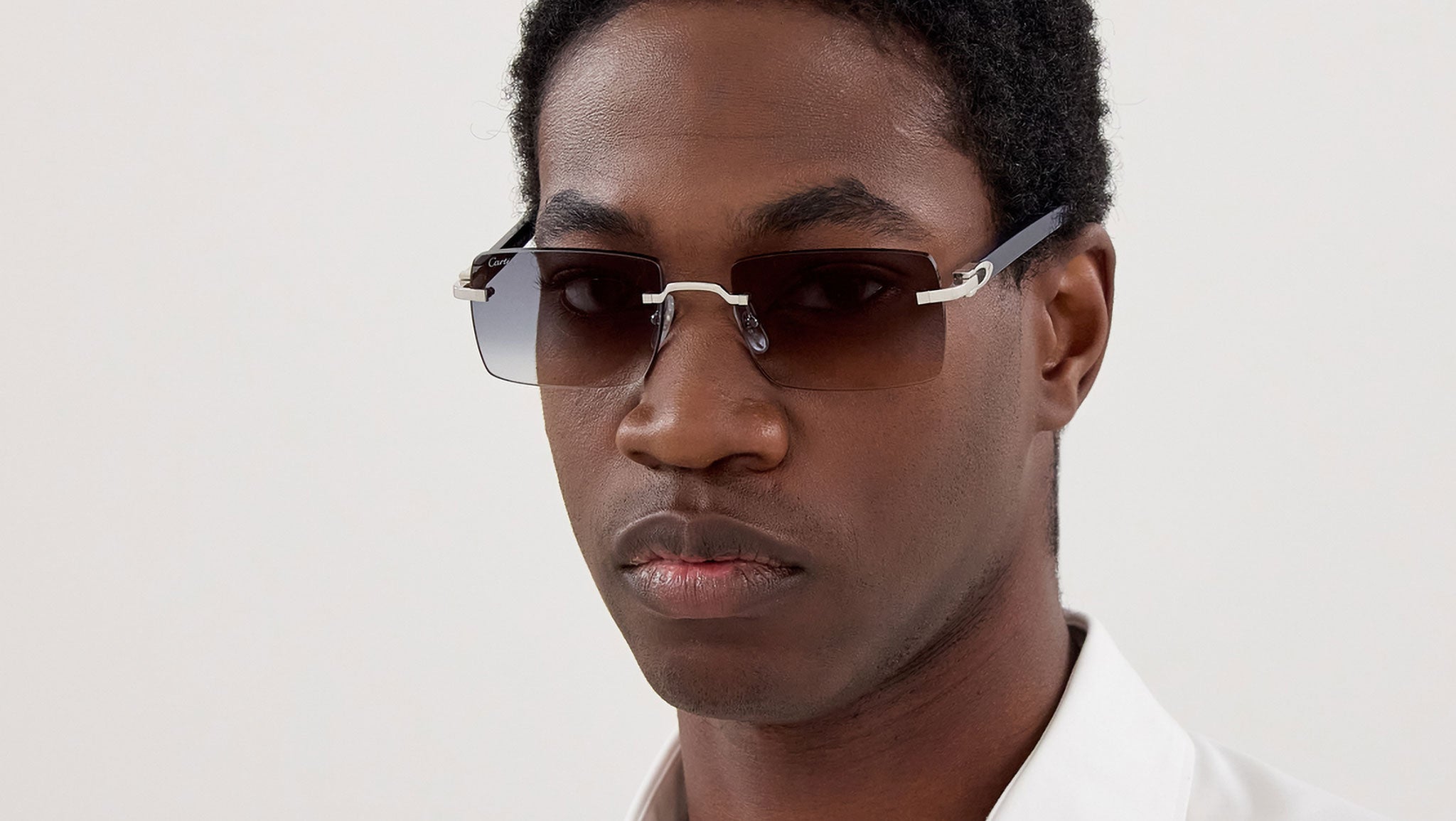 Cartier CT0579S Sunglasses Shiny Silver - eye-oo.com