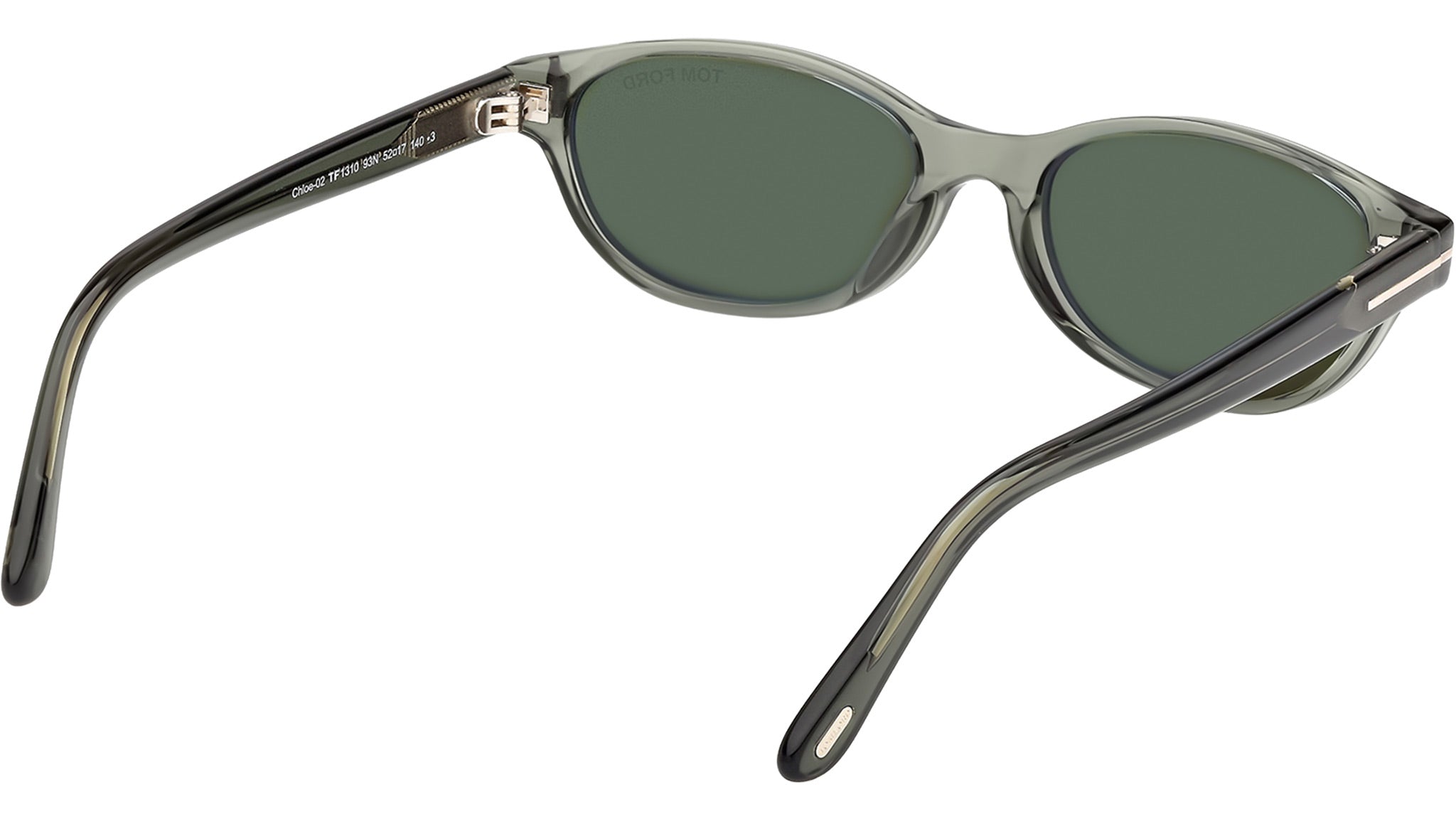 Tom Ford Chloe-02 Sunglasses FT1310 93N Shiny Light Green - eye-oo.com