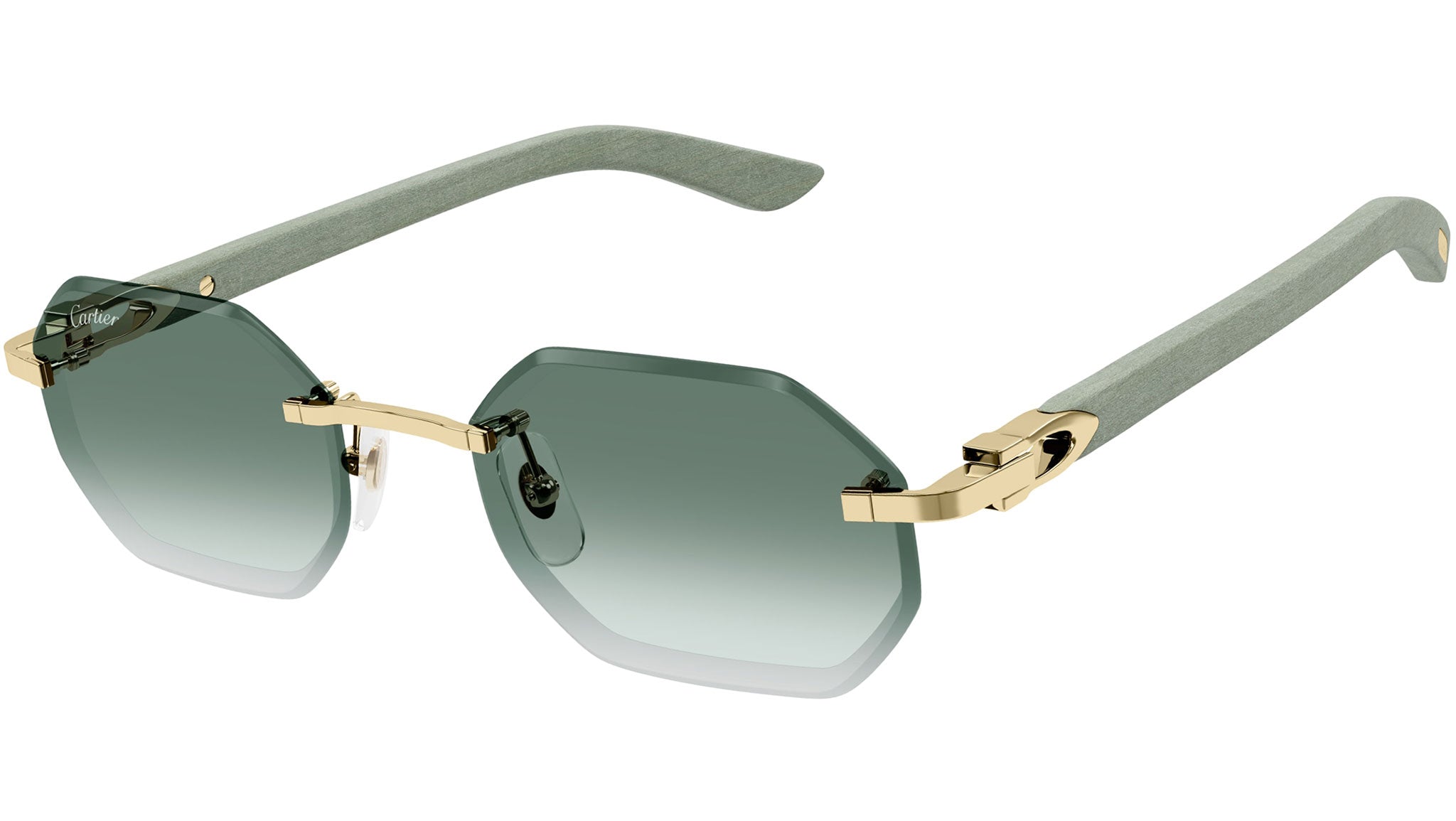 Cartier CT0439S 004 Sunglasses Shiny Gold - eye-oo.com