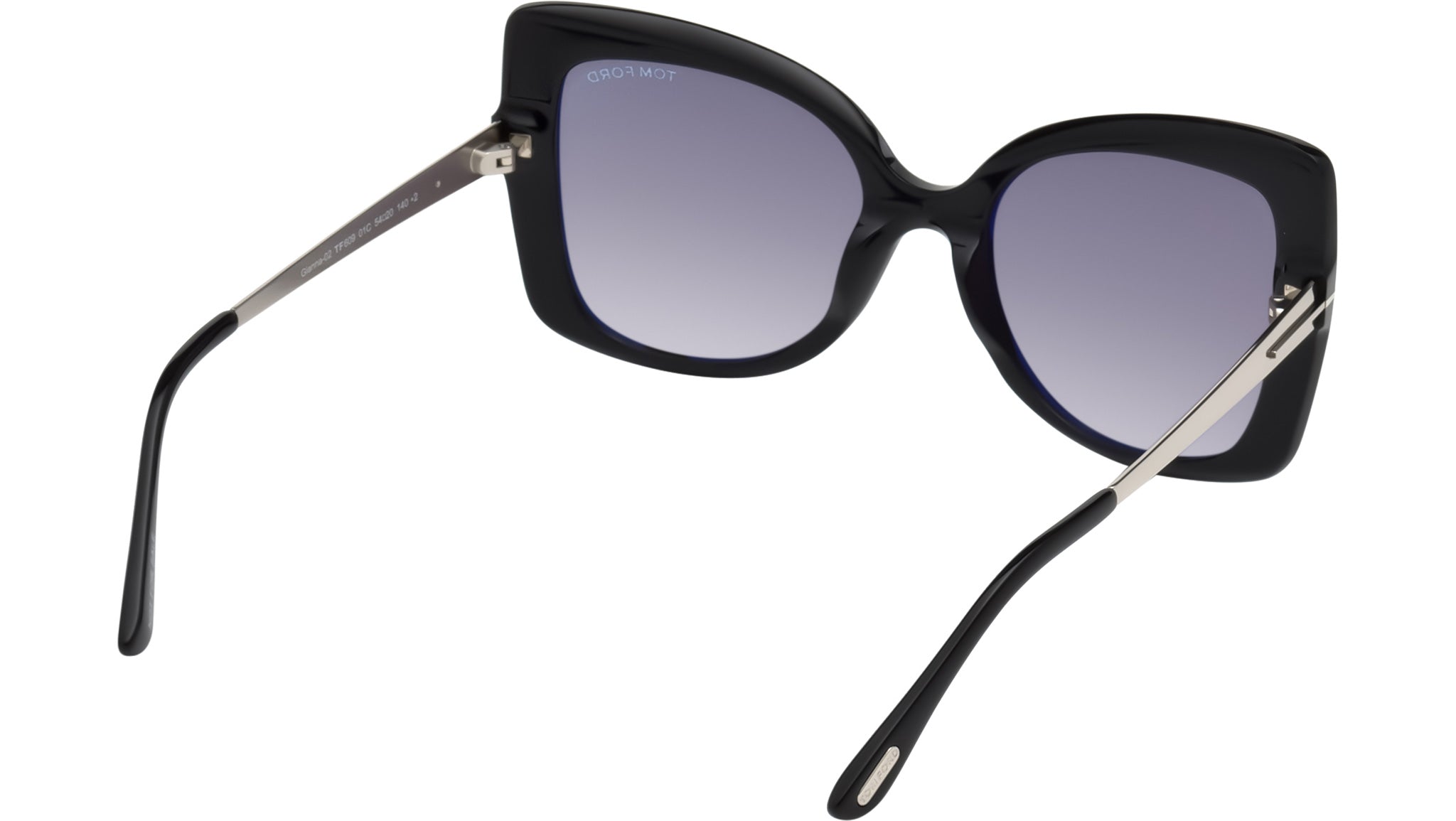 Tom Ford Gianna-02 Sunglasses FT0609 01C Shiny Black  display picture 2