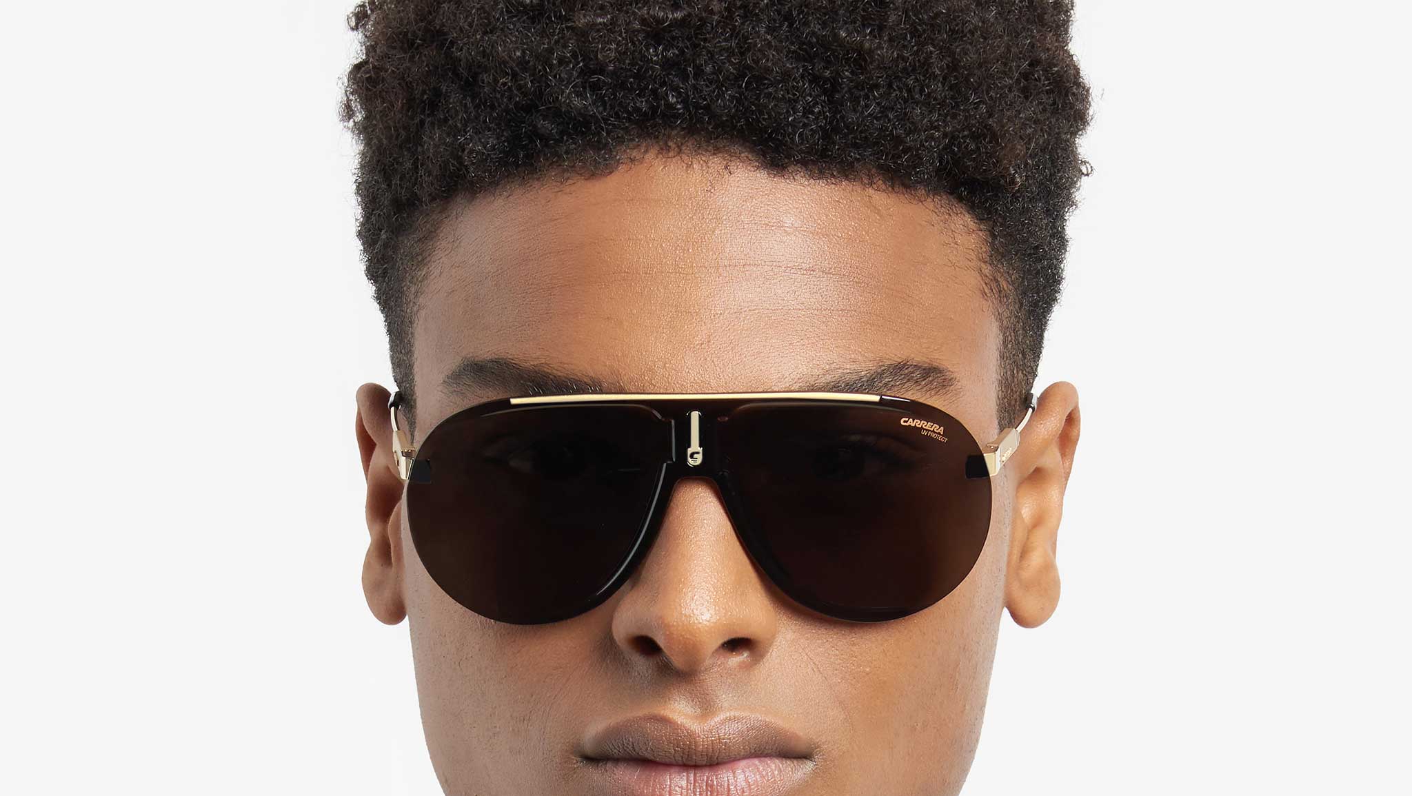 Carrera Superchampion 2M2 2K Sunglasses Black Gold - eye-oo.com