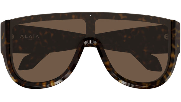 AA0087S Azzedine Alaïa Shield Sunglasses 002 Havana - eye-oo.com