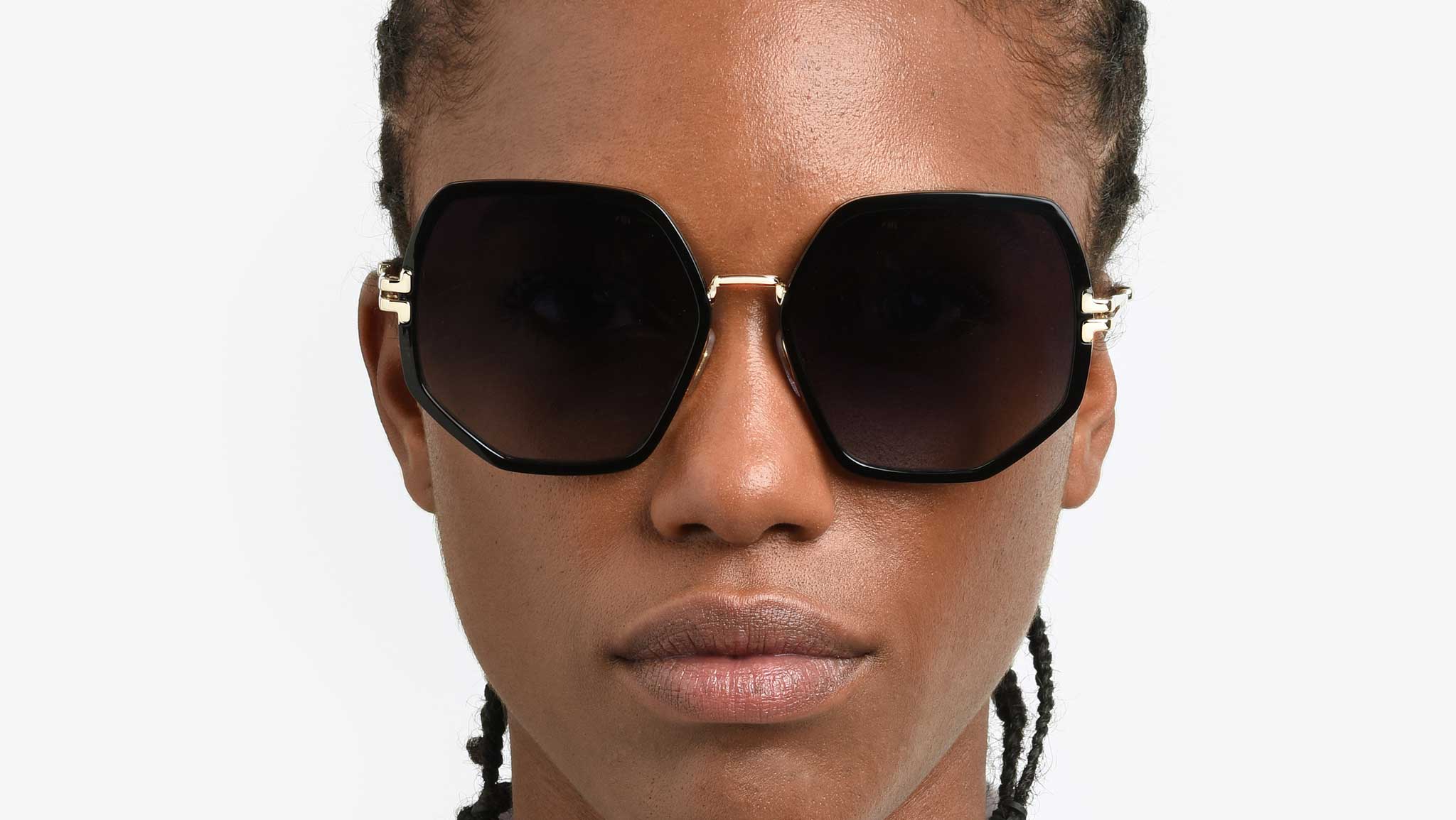 Marc Jacobs MJ 1089/S 2M2 9O Sunglasses Black Gold - eye-oo.com display picture 3