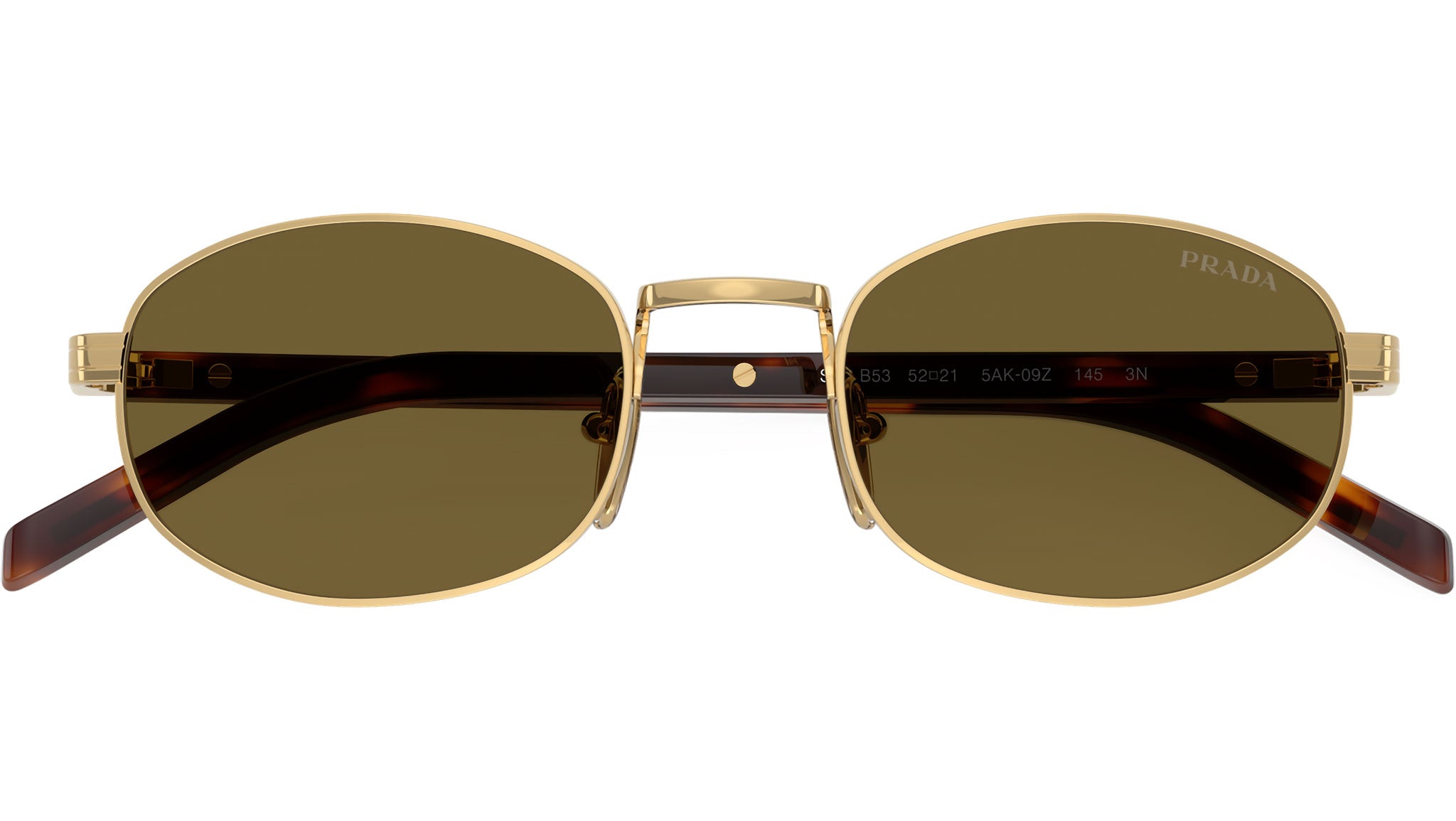 PR B53S Prada Sunglasses 5AK09Z Gold - eye-oo.com
