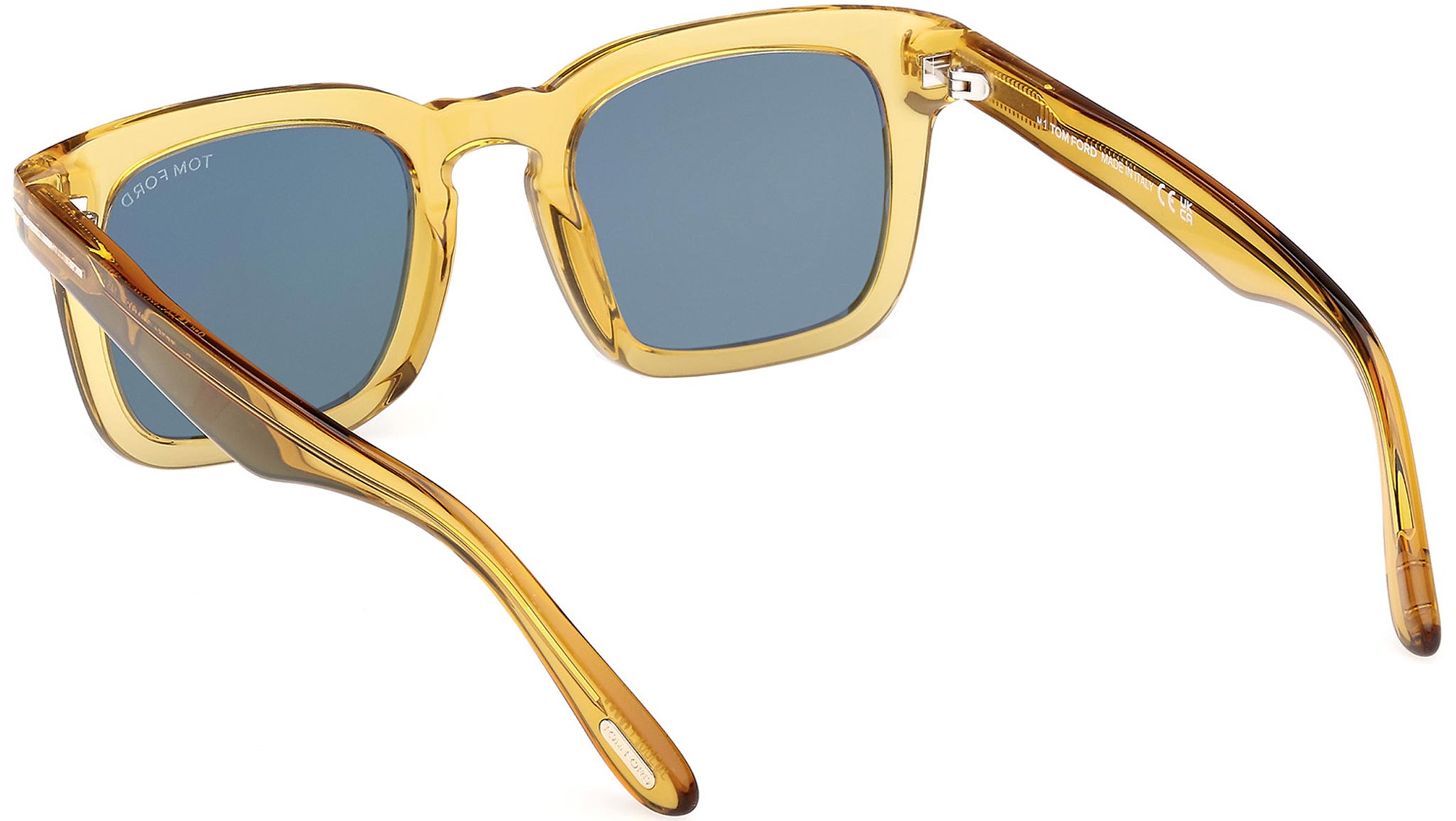 Tom Ford Dax Sunglasses FT0751 39N Shiny Light Yellow - eye-oo.com