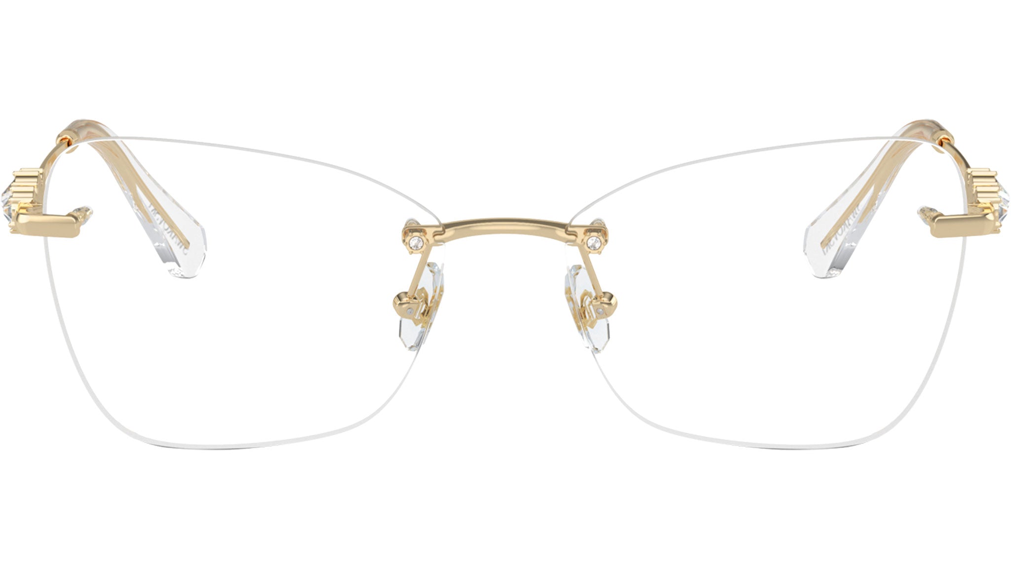 Swarovski SWA-130 ゴールドフレーム　リムレスサングラス Swarovski SK1014 Glasses 4013 Pale Gold - eye-oo.com