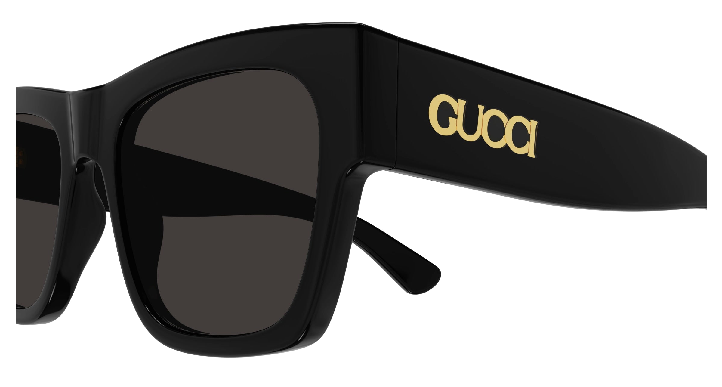 GUCCI sunglasses ラインストーン ブラック ゴールド GG Gucci GG1617S 002 Sunglasses - US
