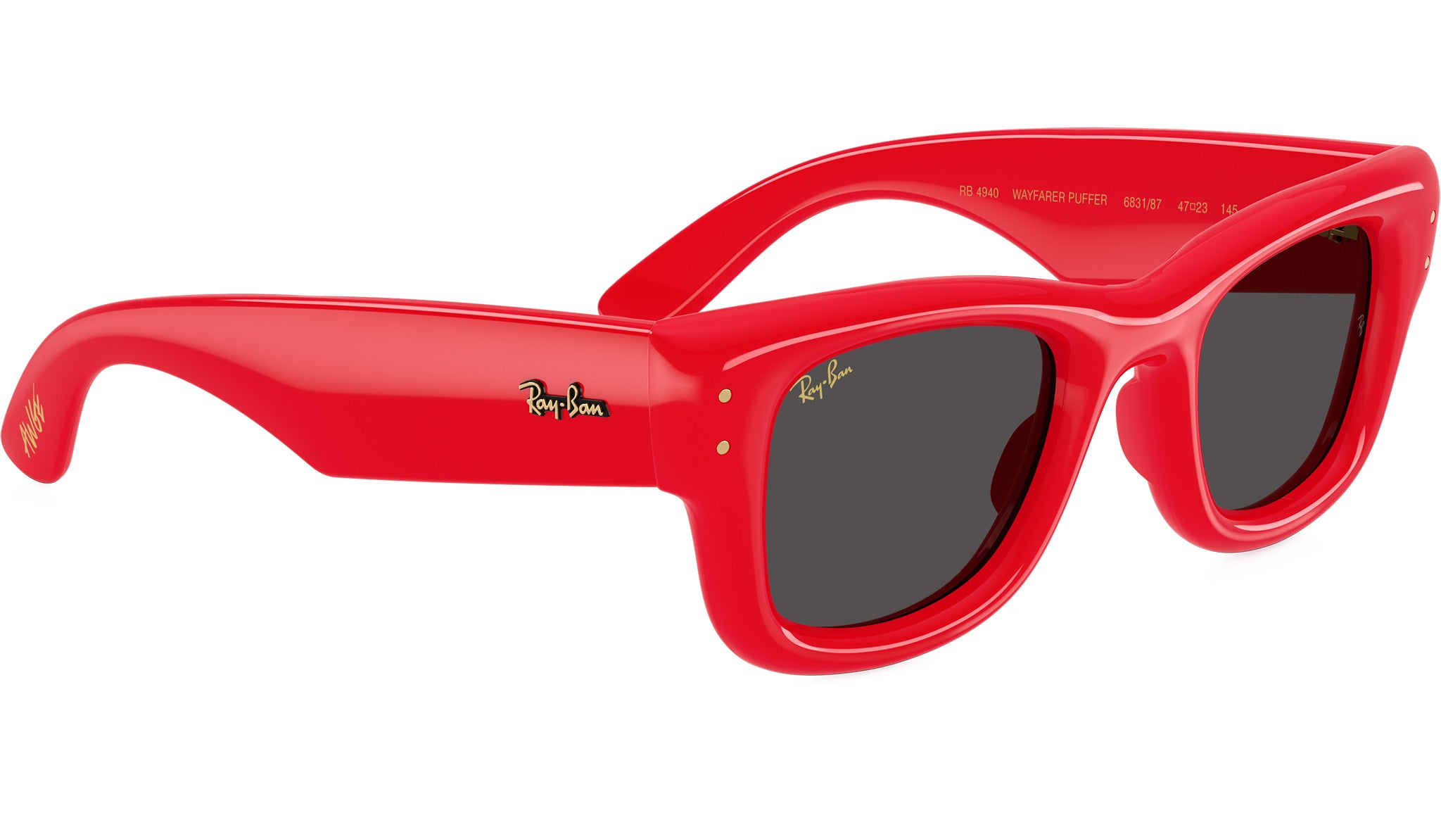 Wayfarer Puffer RB4940 Ray-Ban Sunglasses 683187 Red - eye-oo.com