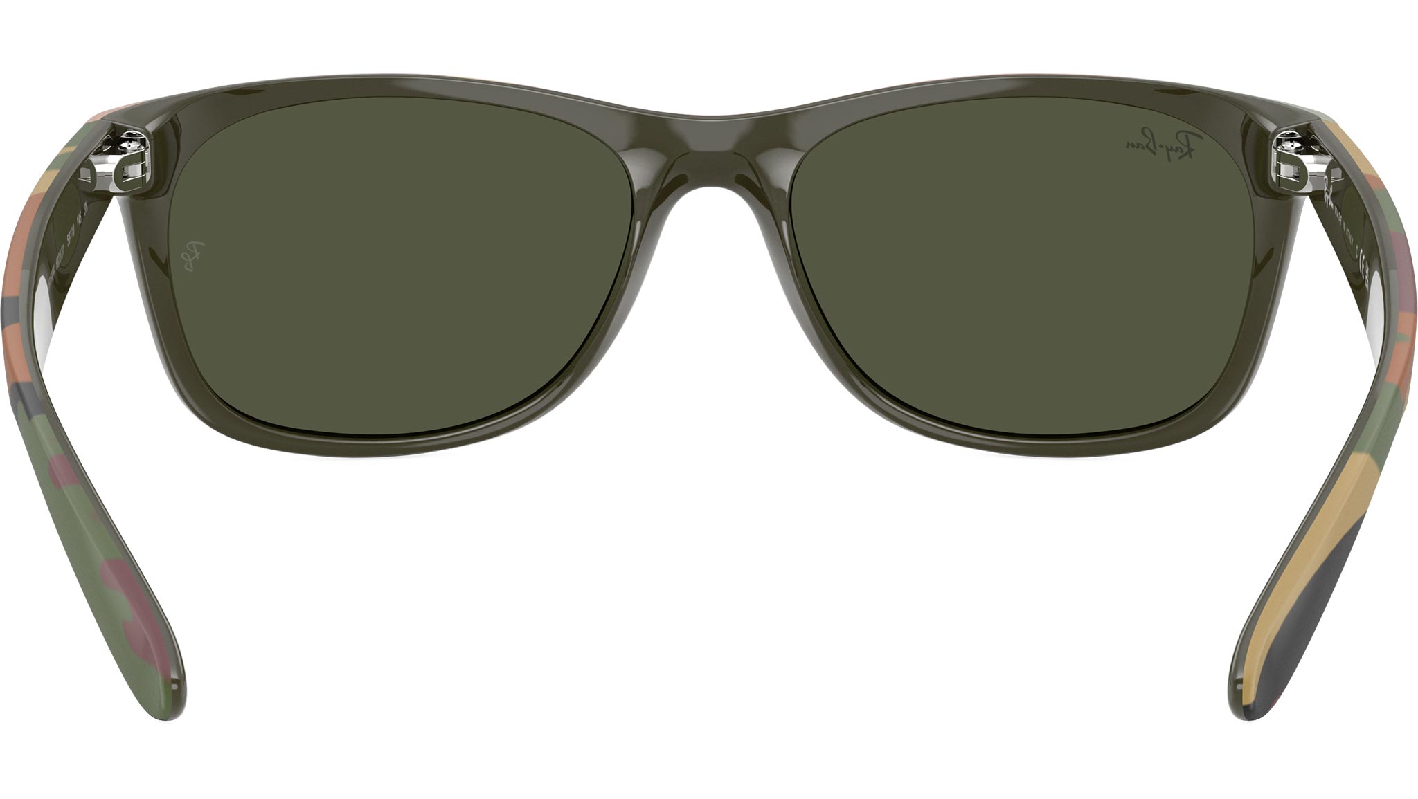 Ray-Ban レイバン NEW WAYFARER RB2132 迷彩柄 RB2132 Ray-Ban Sunglasses 682331 Green / Green Camouflage - eye-oo.com