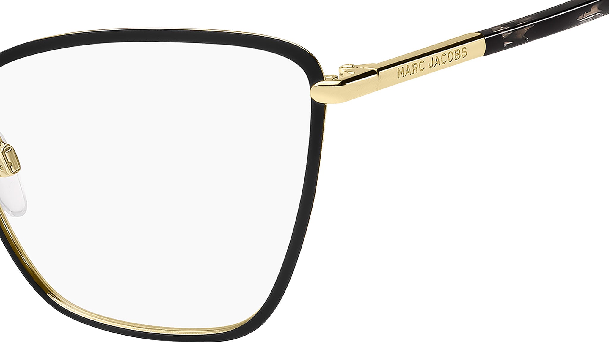 Marc Jacobs MARC 776 I46 Optical Frame Matte Black Gold - eye-oo.com