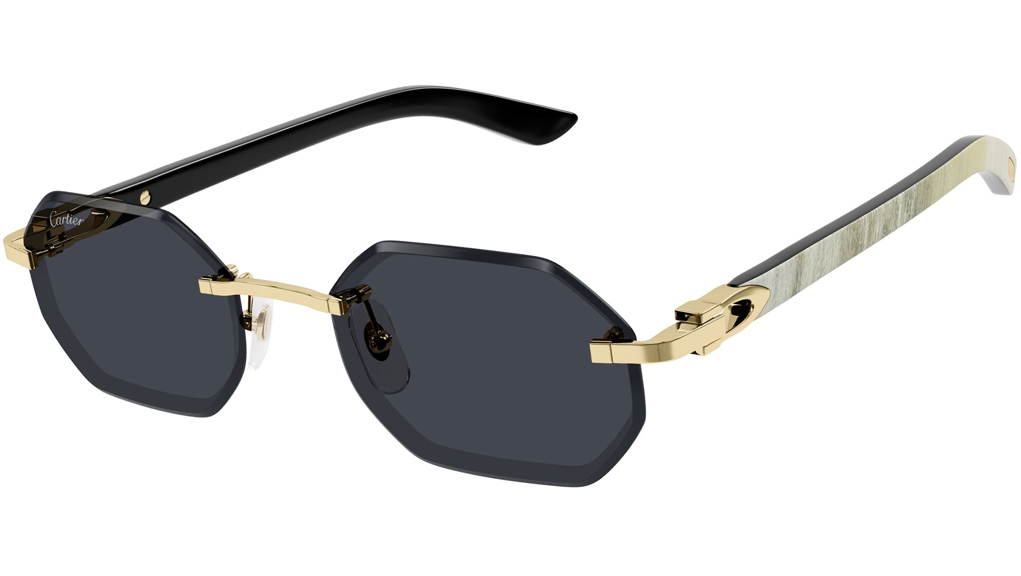 Cartier CT0439S 002 Sunglasses Shiny Gold - eye-oo.com