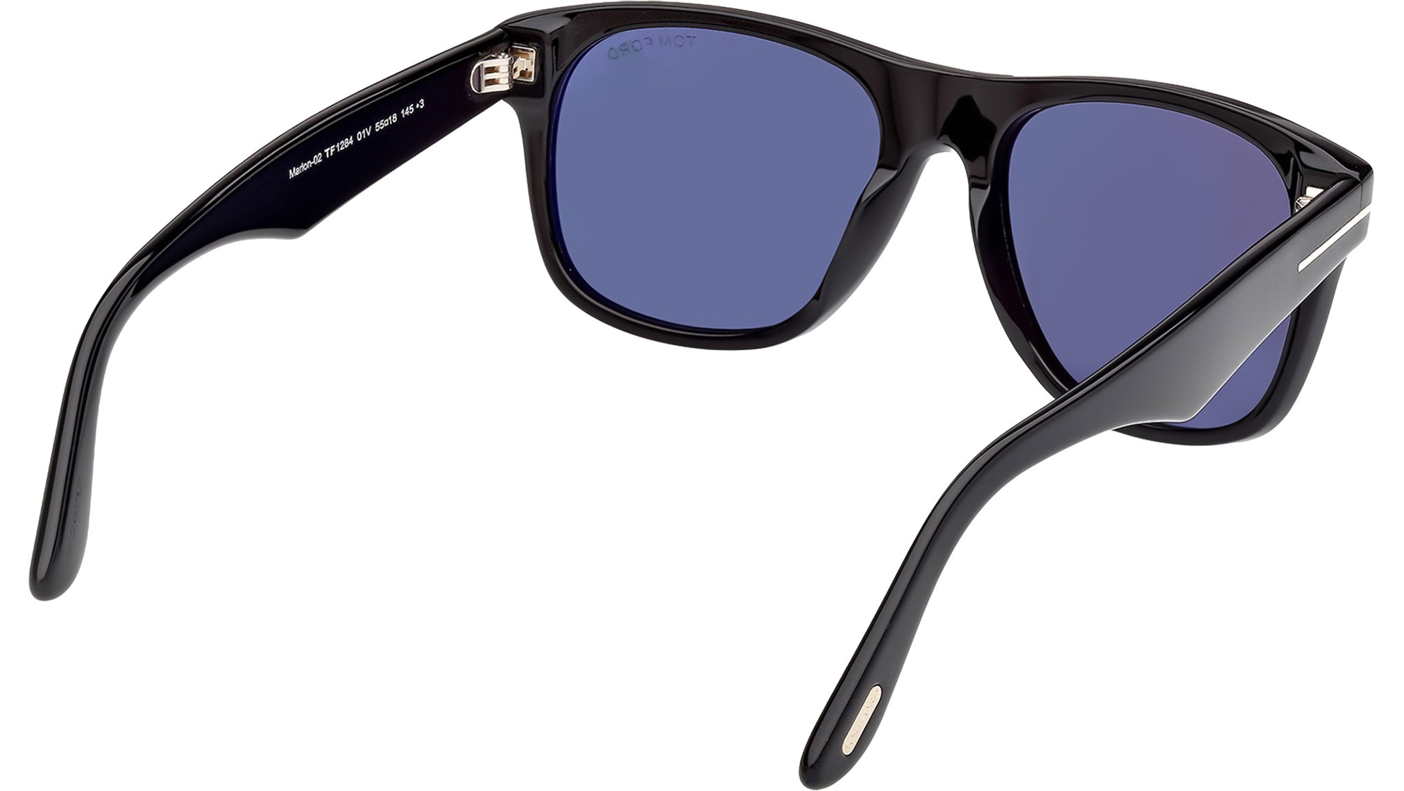Tom Ford Marlon-02 FT1284 Sunglasses 01V Shiny Black - eye-oo.com
