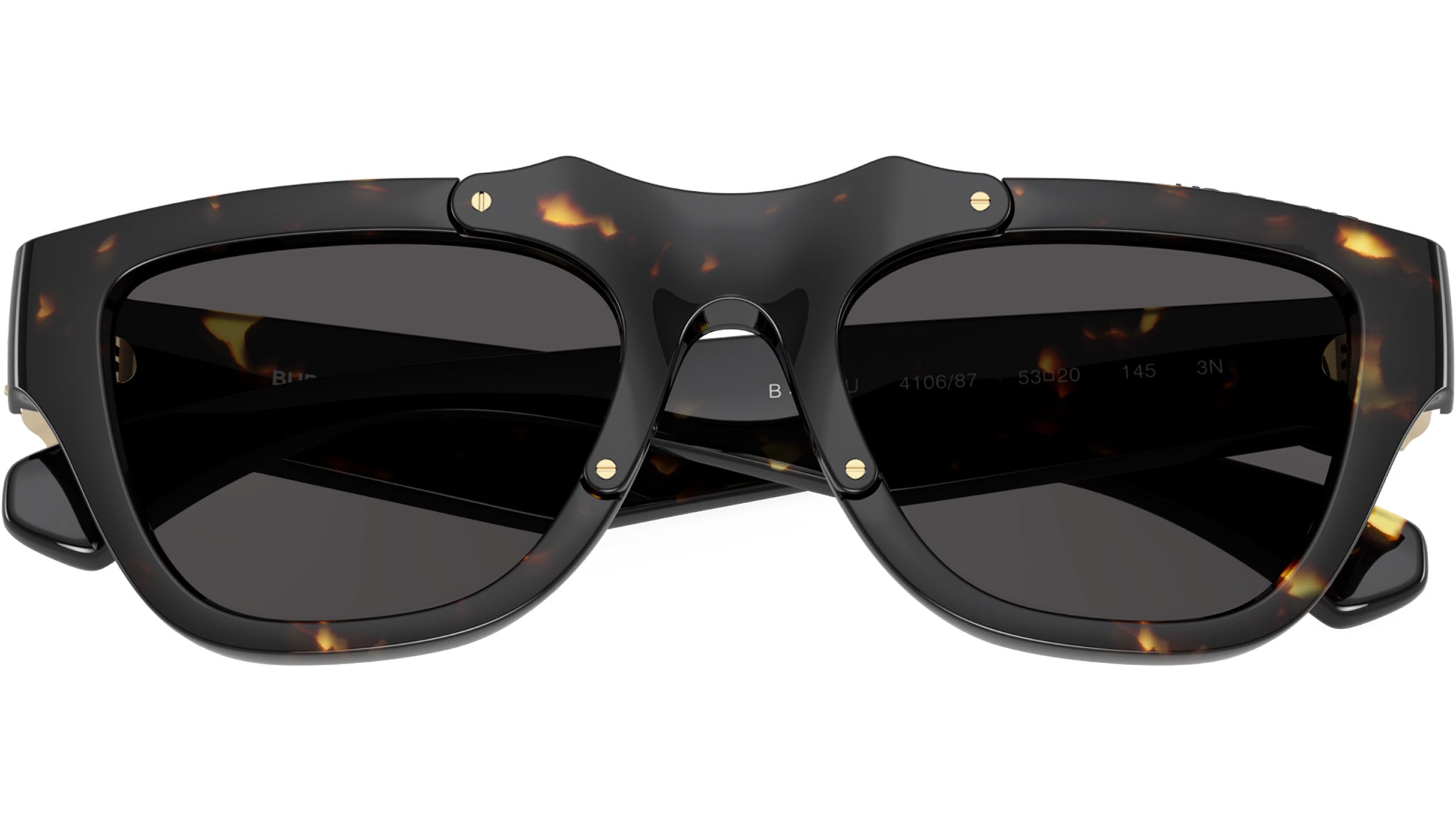 Burberry BE4445U Sunglasses 410687 Dark Havana - eye-oo.com display picture 2