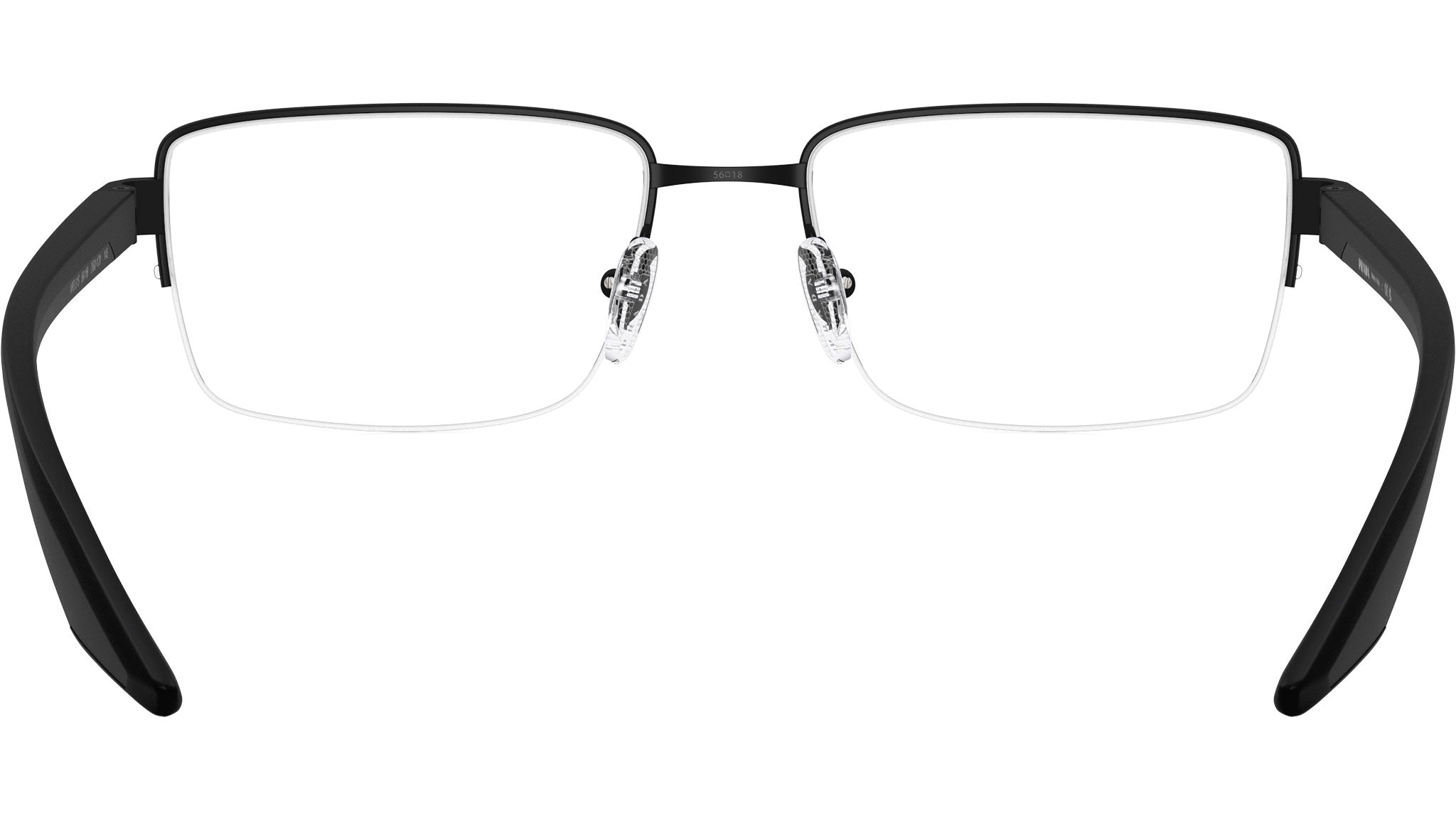 PS51SV Prada Linea Rossa Glasses DG01O1 Rubbered Black - eye-oo.com