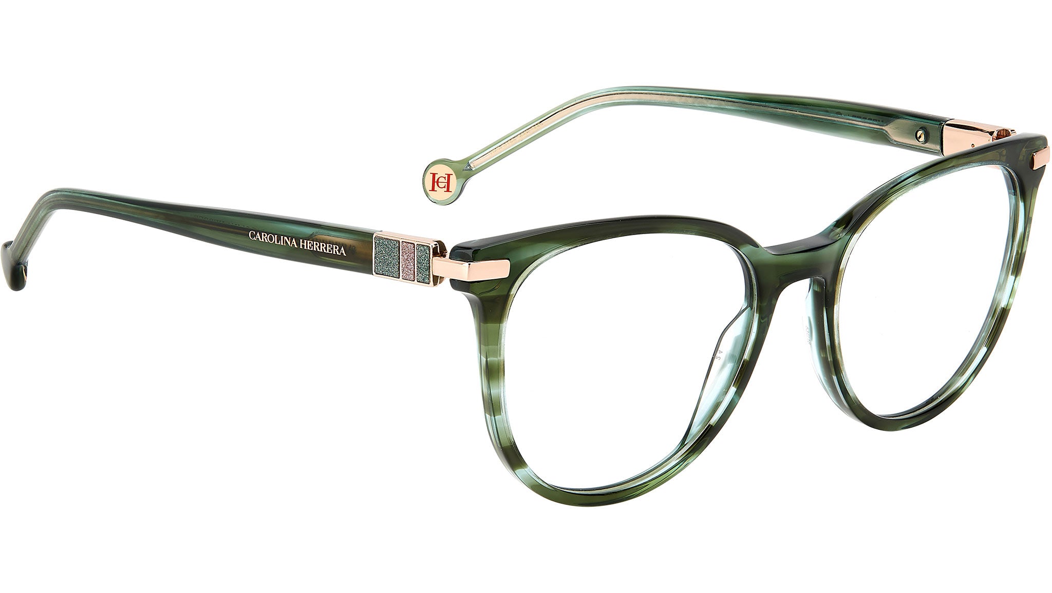 CAROLINA HERRERA EYEGLASSES NEW Carolina Herrera Demo Cat Eye Ladies Eyeglasses HER 0124  main image 2