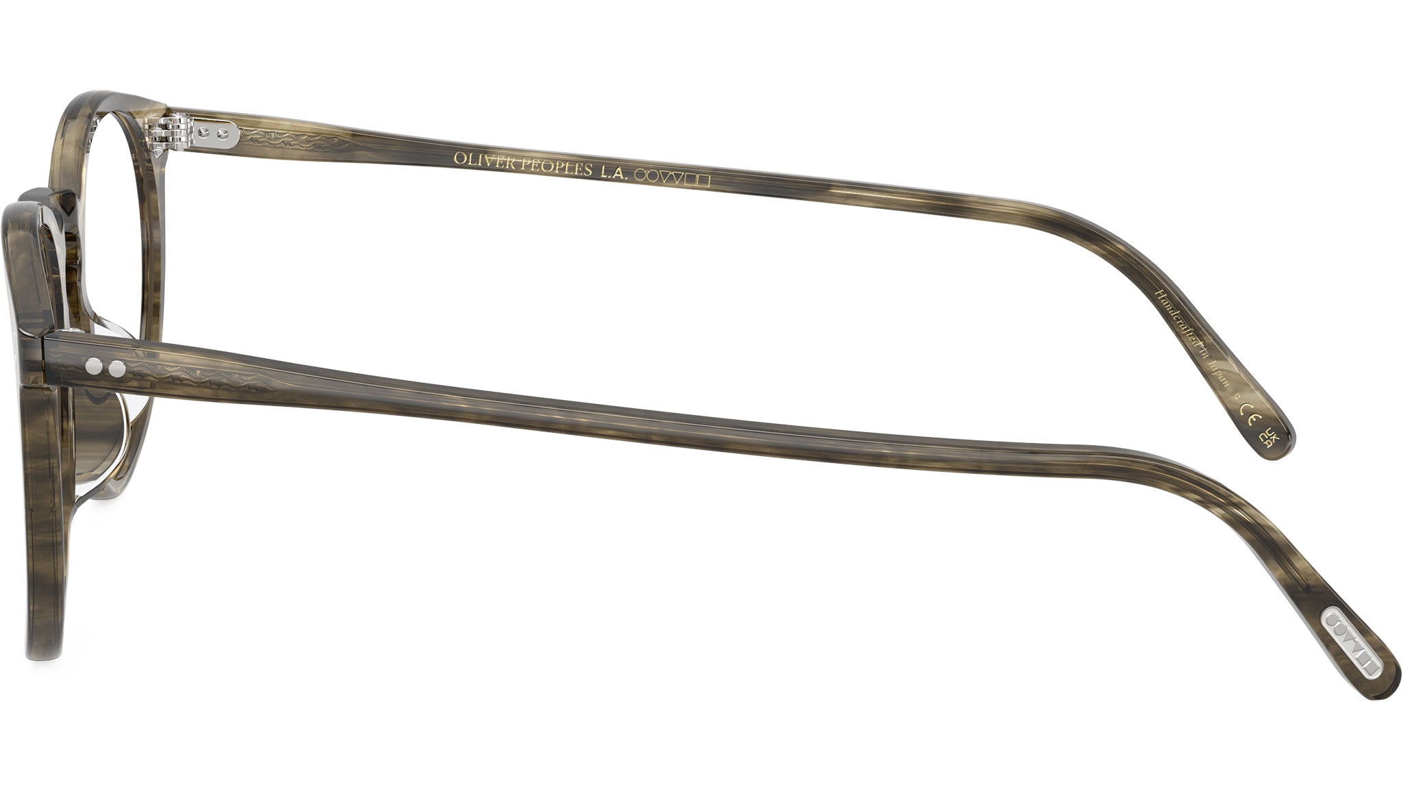 Oliver Peoples O'Malley Glasses OV5183 1735 Soft Olive Bark - eye