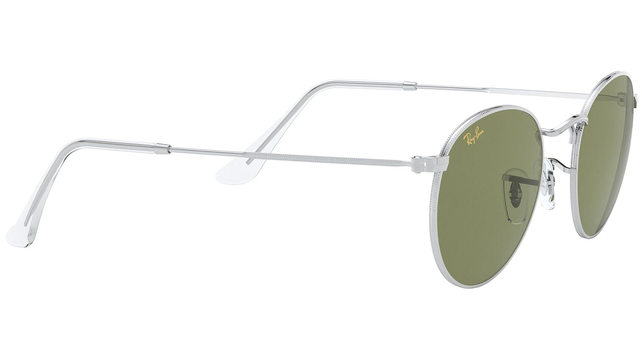 Ray-Ban Round Metal RB3447 91984E Silver Sunglasses - eye-oo.com