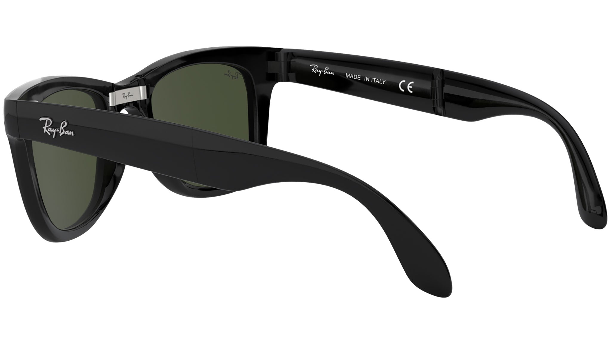 Ray-Ban Folding Wayfarer RB4105 601 Black Sunglasses - eye-oo.com