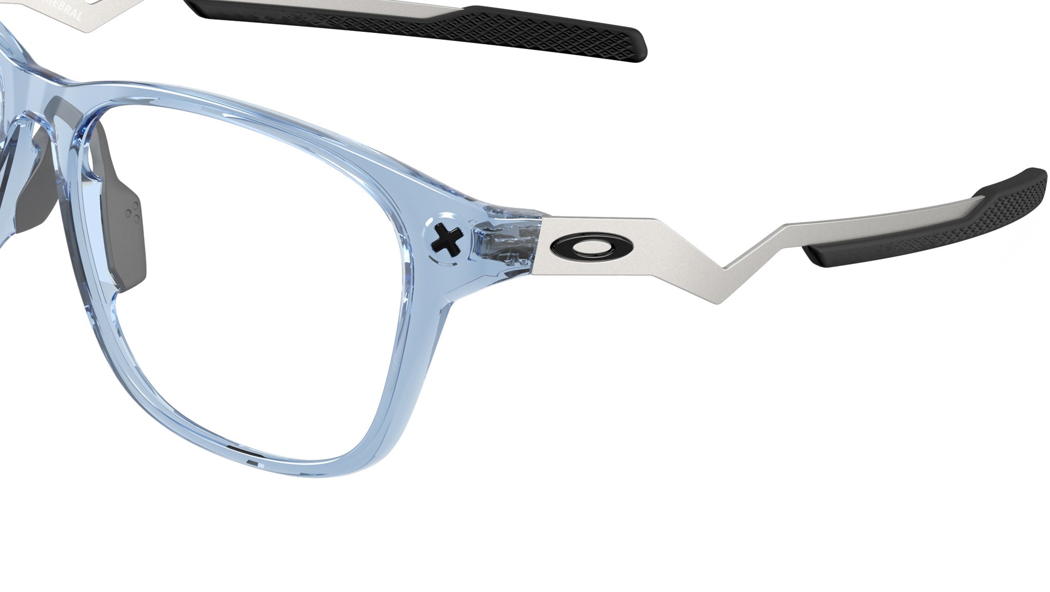 Oakley Cerebral OX8187 818704 Optical Frame Transparent Blue - eye