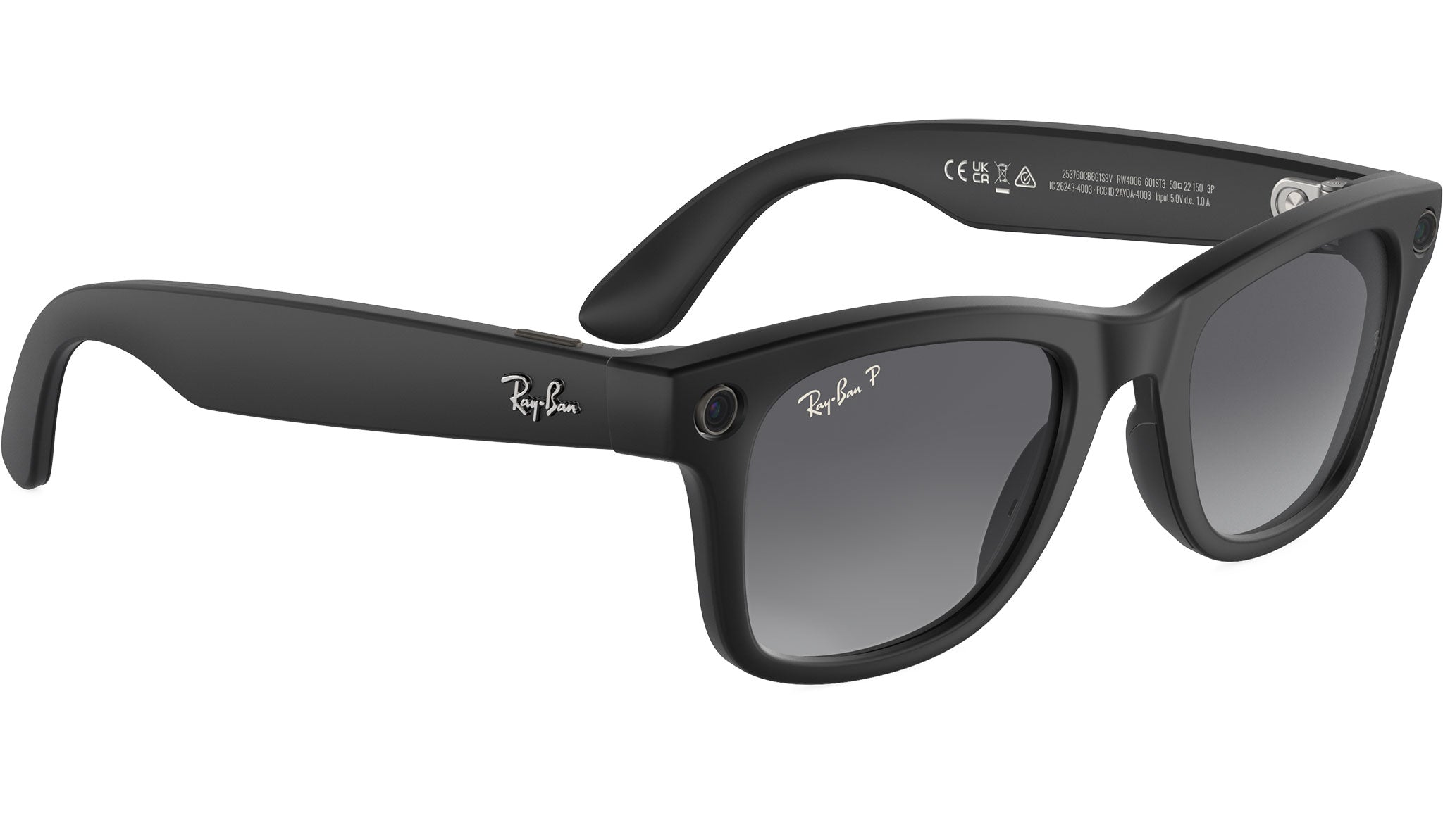  Ray-Ban Wayfarer RW4008 レイバンメタ Ray-Ban Meta | Wayfarer RW4008 Smart Glasses 601ST3 Black Grey