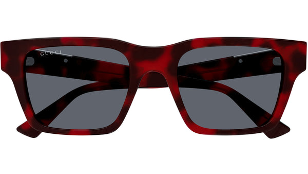 Gucci GG1889S 003 Rectangular Sunglasses Red Black Havana  display picture 2
