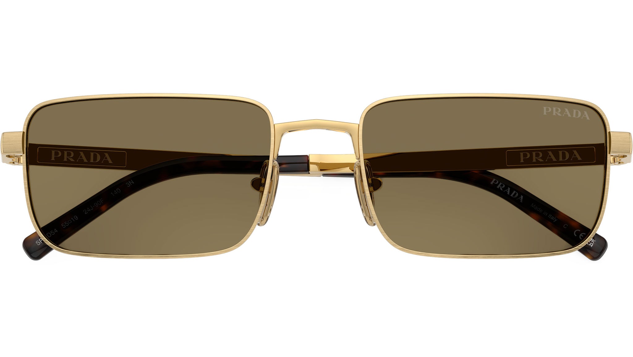 PR D54S Prada Sunglasses 24J90F Satin Gold - eye-oo.com